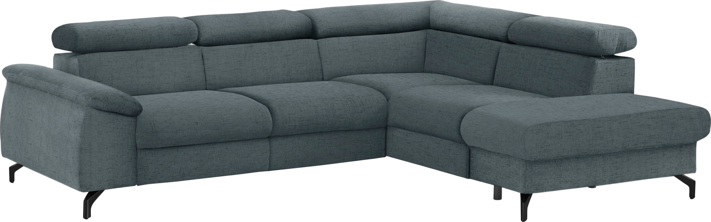 COTTA Ecksofa »Komaris L-Form«, mit Kopfteilverstellung, wahlweise mit Bettfunktion & Bettkasten