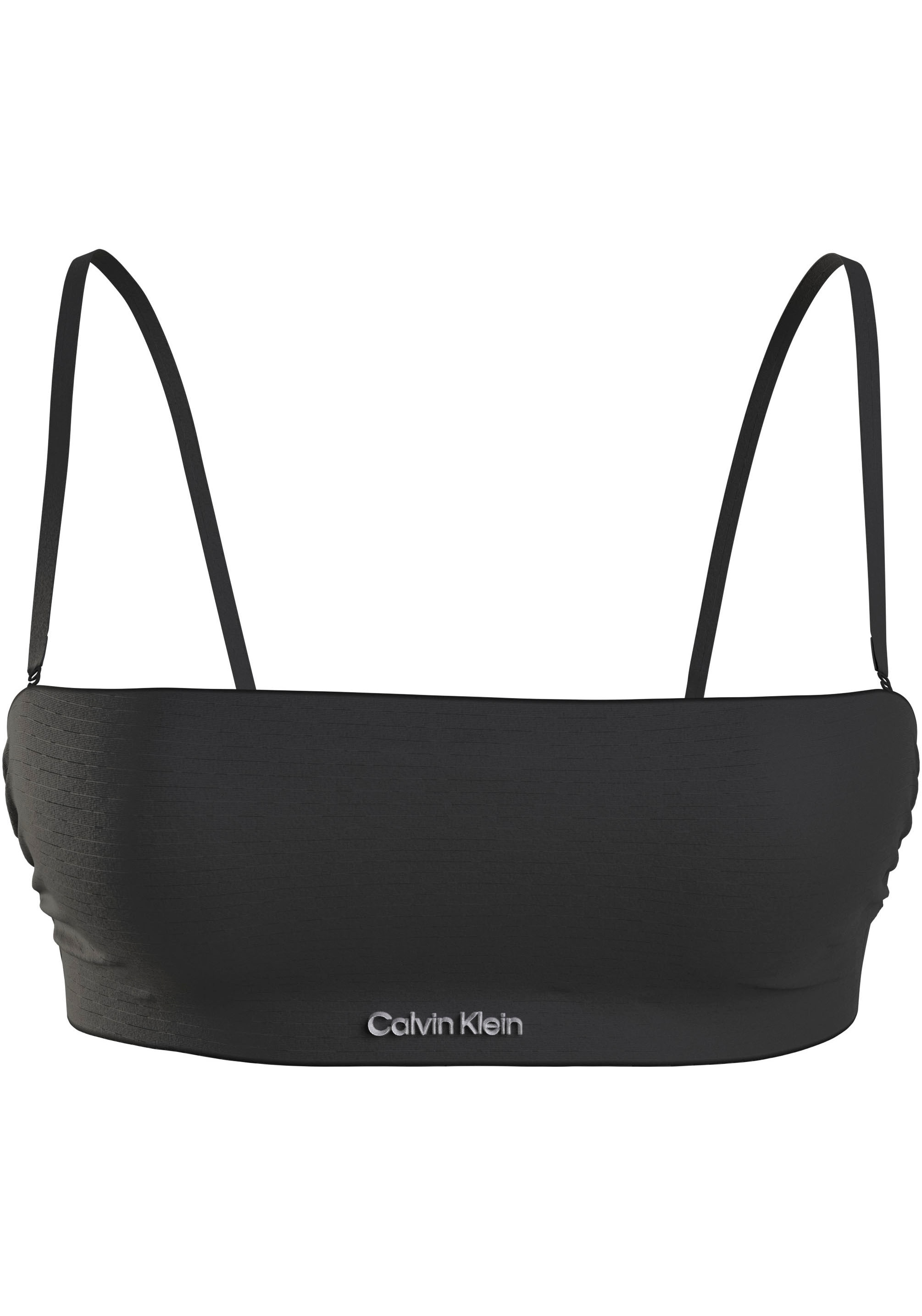 Calvin Klein Swimwear Bandeau-Bikini-Top »BANDEAU-RP«, mit Streifenstruktur