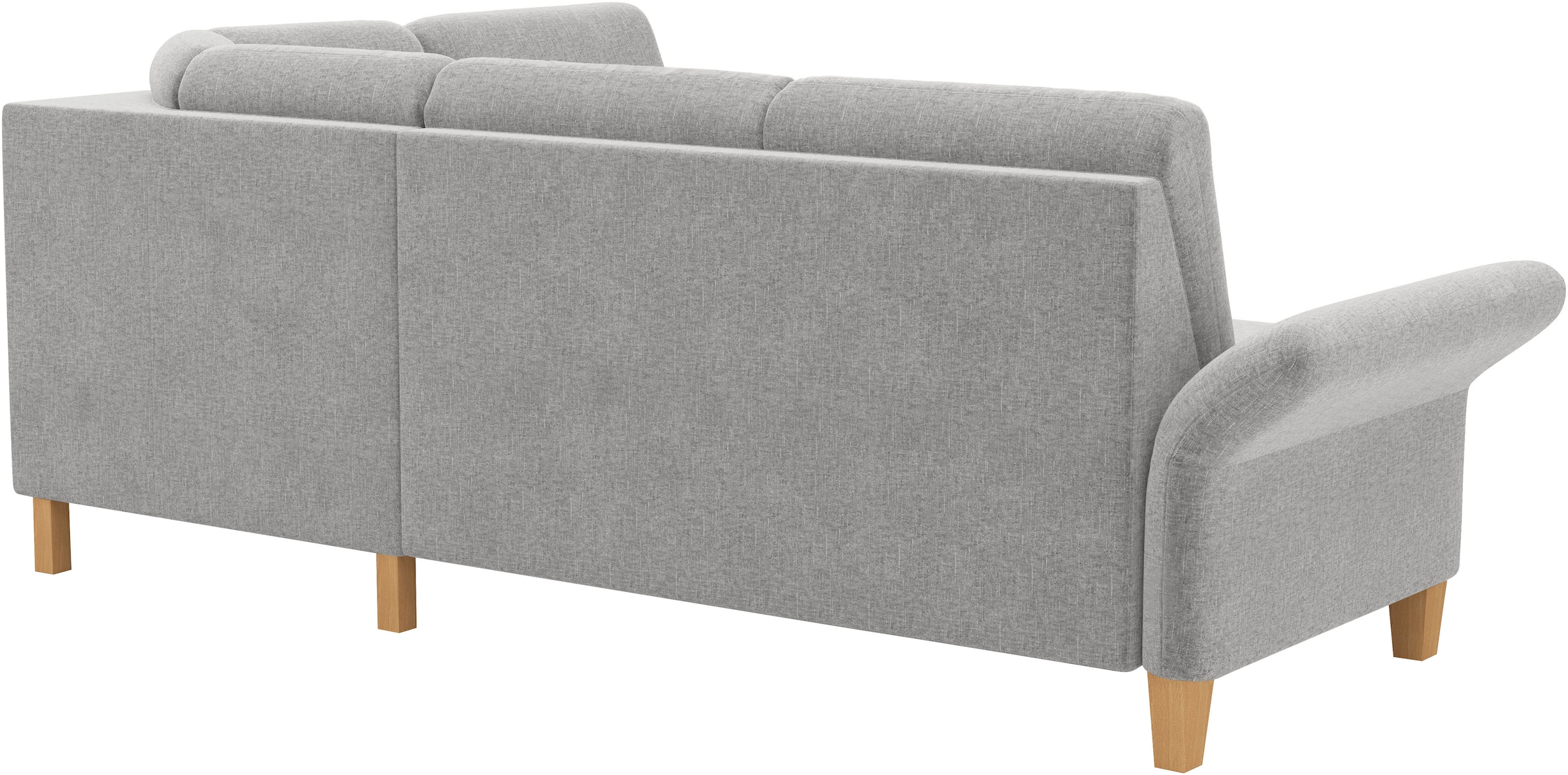 Home affaire Ecksofa »Rochelle«, wahlweise mit Armlverstellung, Klappbett mit Rollen & Bettkasten