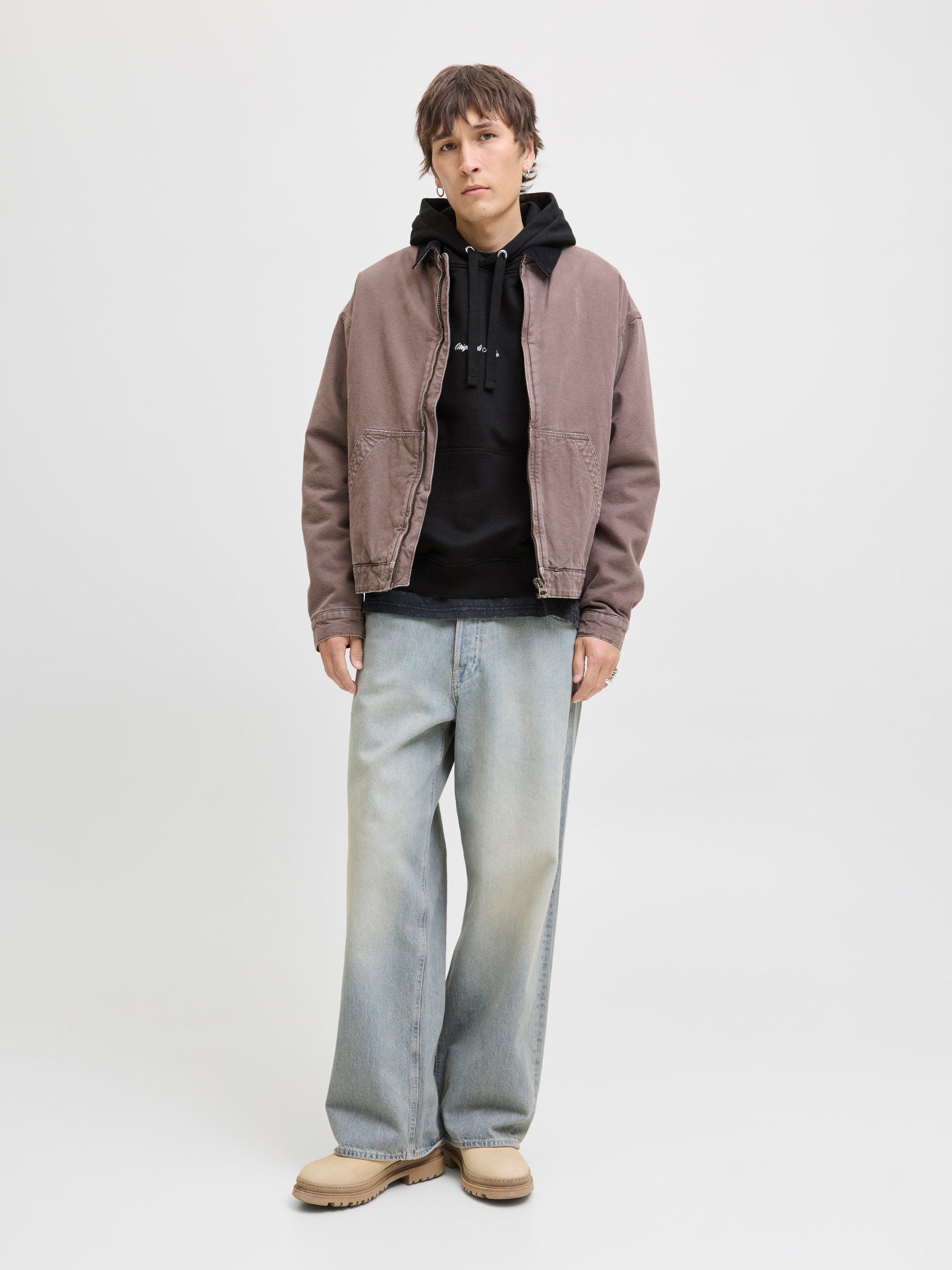 Jack & Jones Kapuzensweatshirt »JORNORREBRO EMB SWEAT HOOD NOOS«, mit Logo Print
