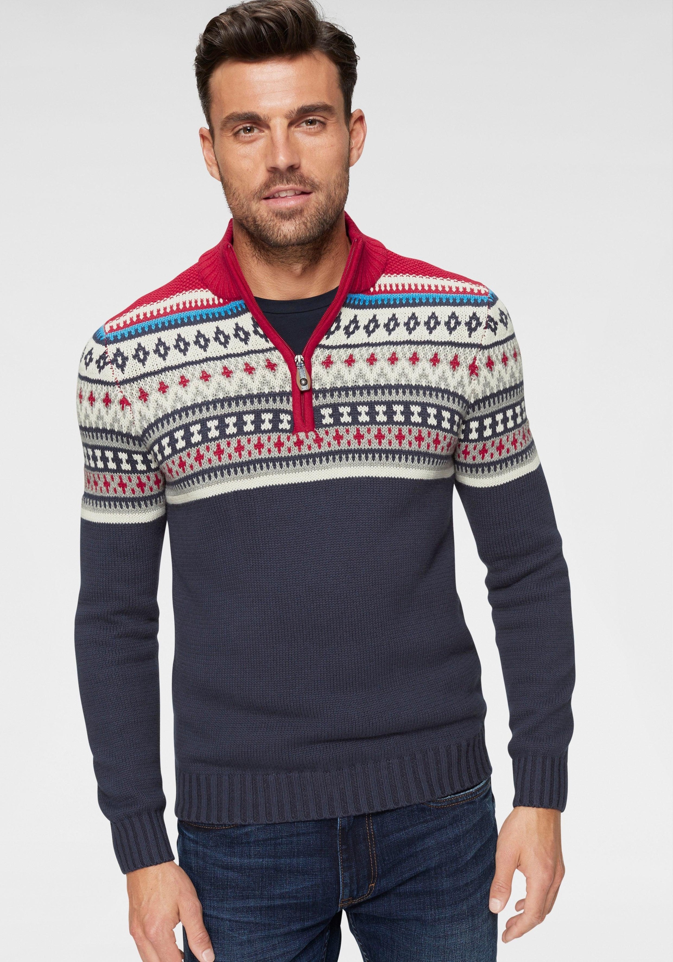 Image of IZOD Strickpullover, mit Norwegermuster bei Ackermann Versand Schweiz