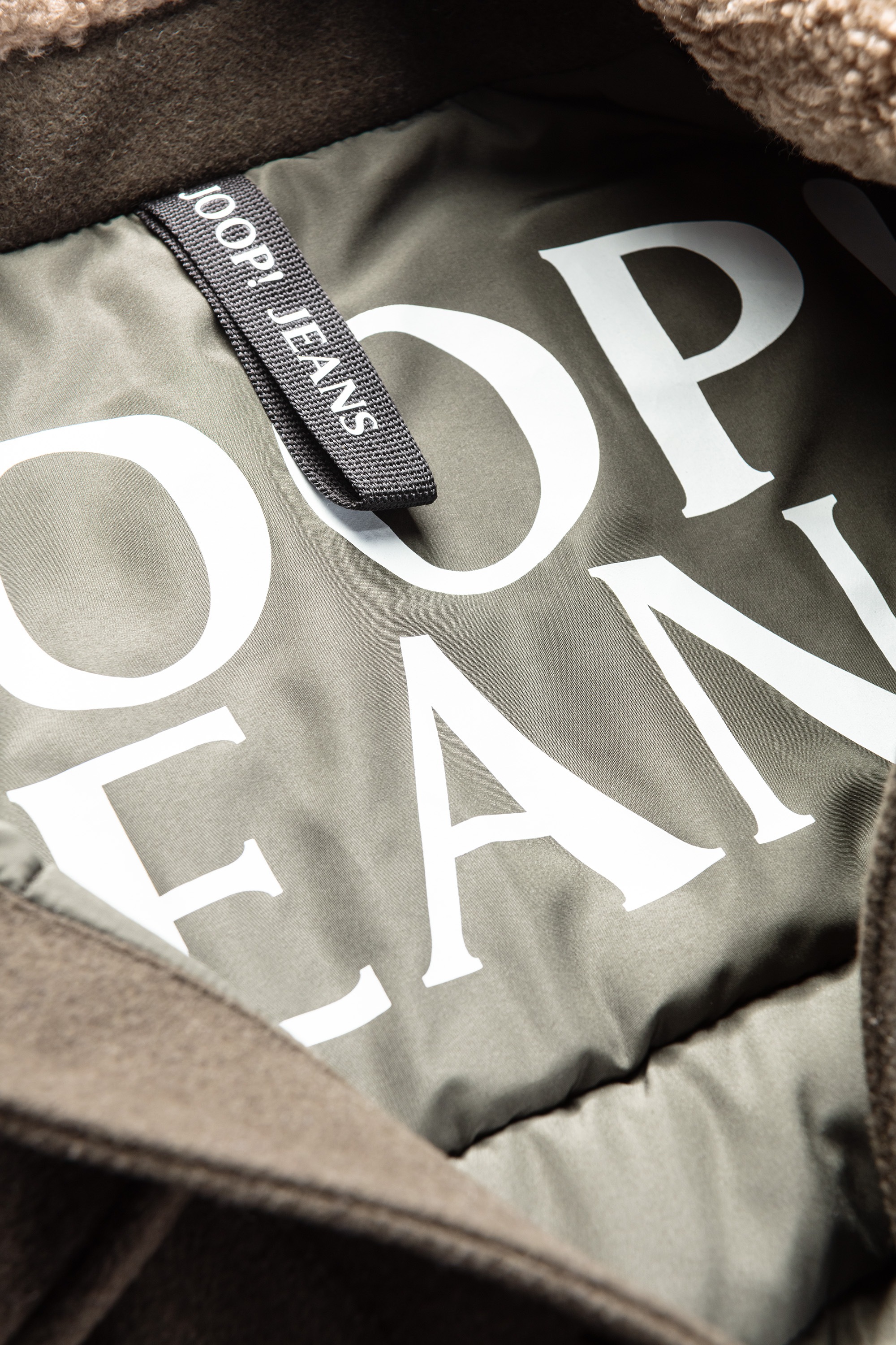 Joop Jeans Wolljacke »Julius«, mit Teddyfell-Kragen