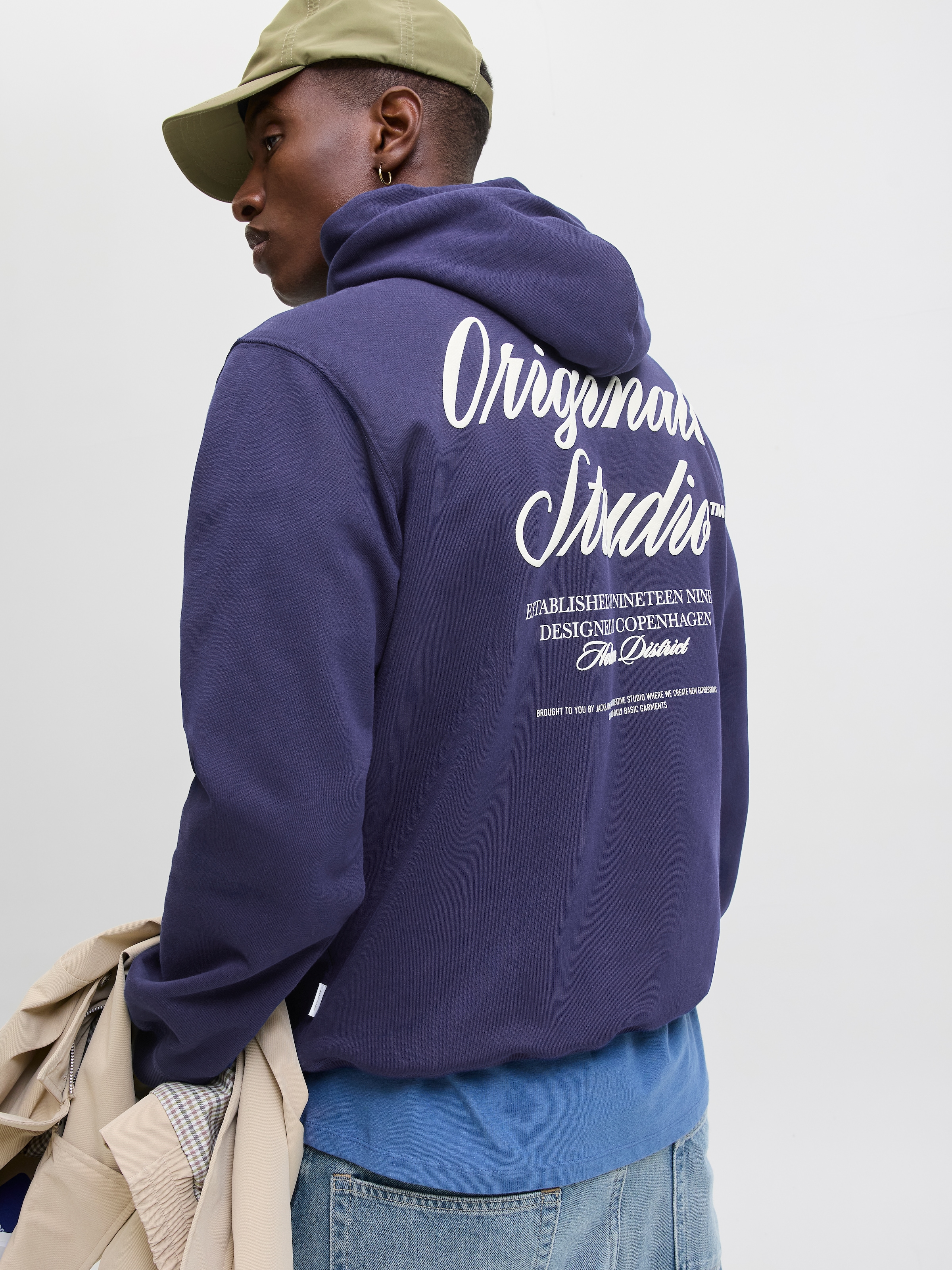 Jack & Jones Kapuzensweatshirt »JORNORREBRO TYPO BACK SWEAT HOOD SN«