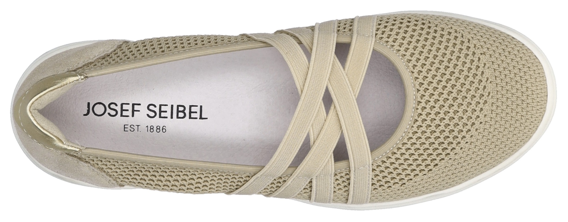 Josef Seibel Ballerines à lanières »Caren 67«  Slipper, Sneaker, Schlupfschuh mit Leder Einsatz an der Ferse