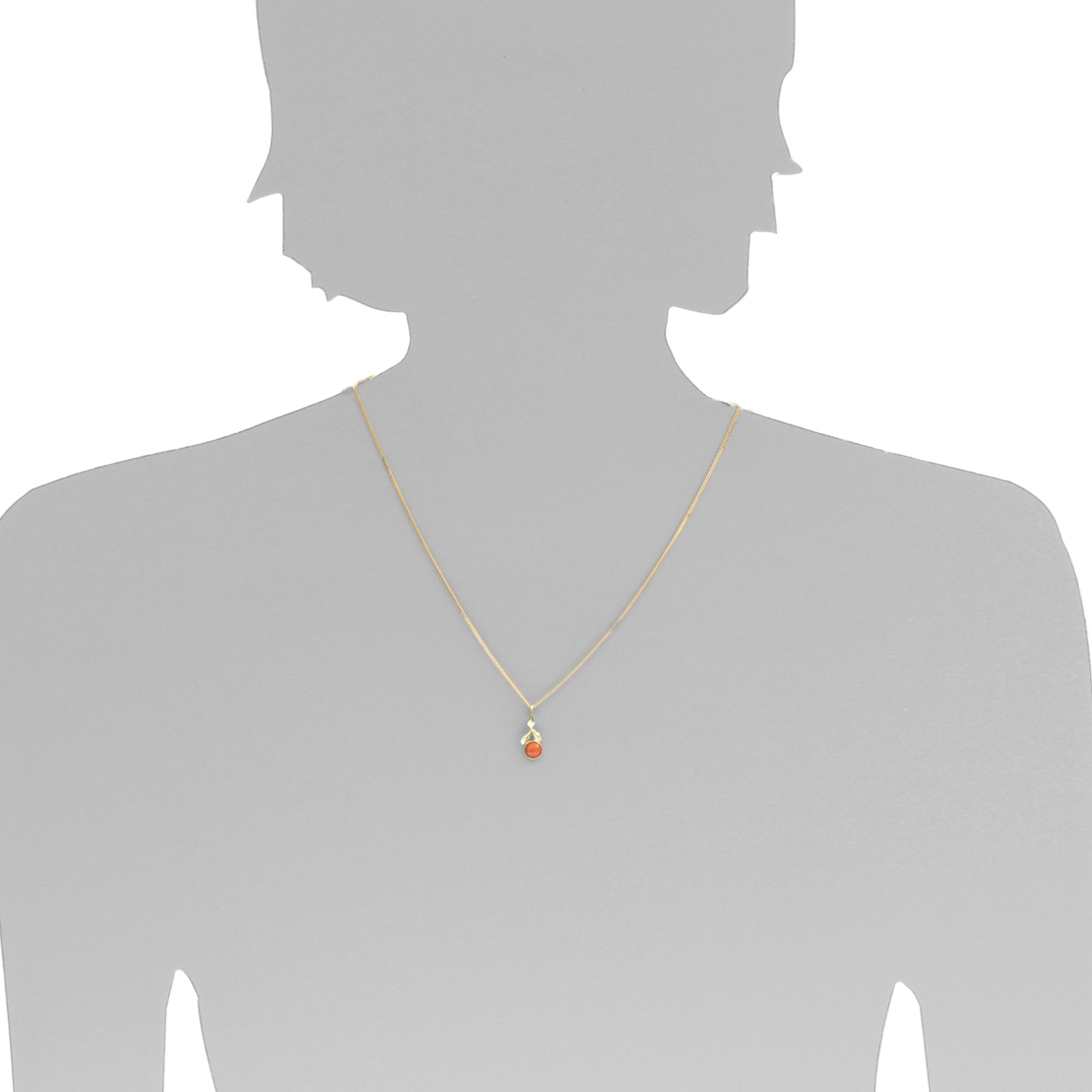 OSTSEE-SCHMUCK Kette mit Anhänger »Ostsee-Schmuck Kette mit Anhänger Blüte Kette mit Anhänger Blüte«