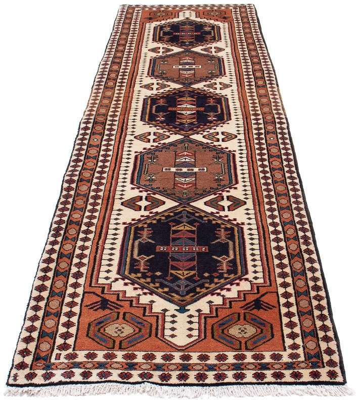 Image of morgenland Orientteppich »Perser - Nomadic - 307 x 79 cm - beige«, rechteckig, 10 mm Höhe, Wohnzimmer, Handgeknüpft, Einzelstück mit Zertifikat bei Ackermann Versand Schweiz