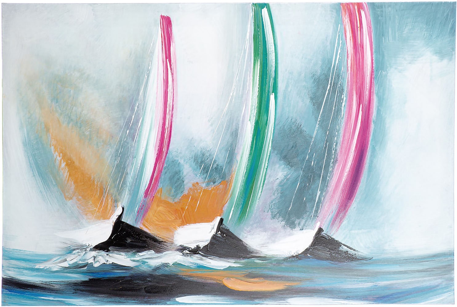 Image of GILDE Leinwandbild "Bild rechteckig Segeltörn" Boote & Schiffe 1 Stk. tlg.