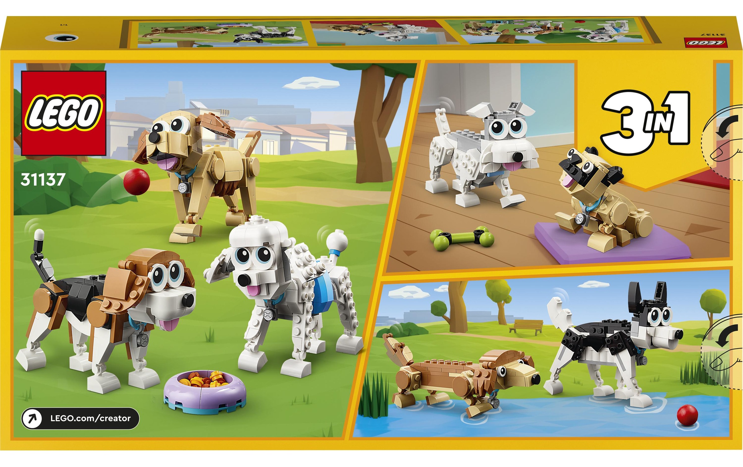LEGO® Konstruktionsspielsteine »Hunde«