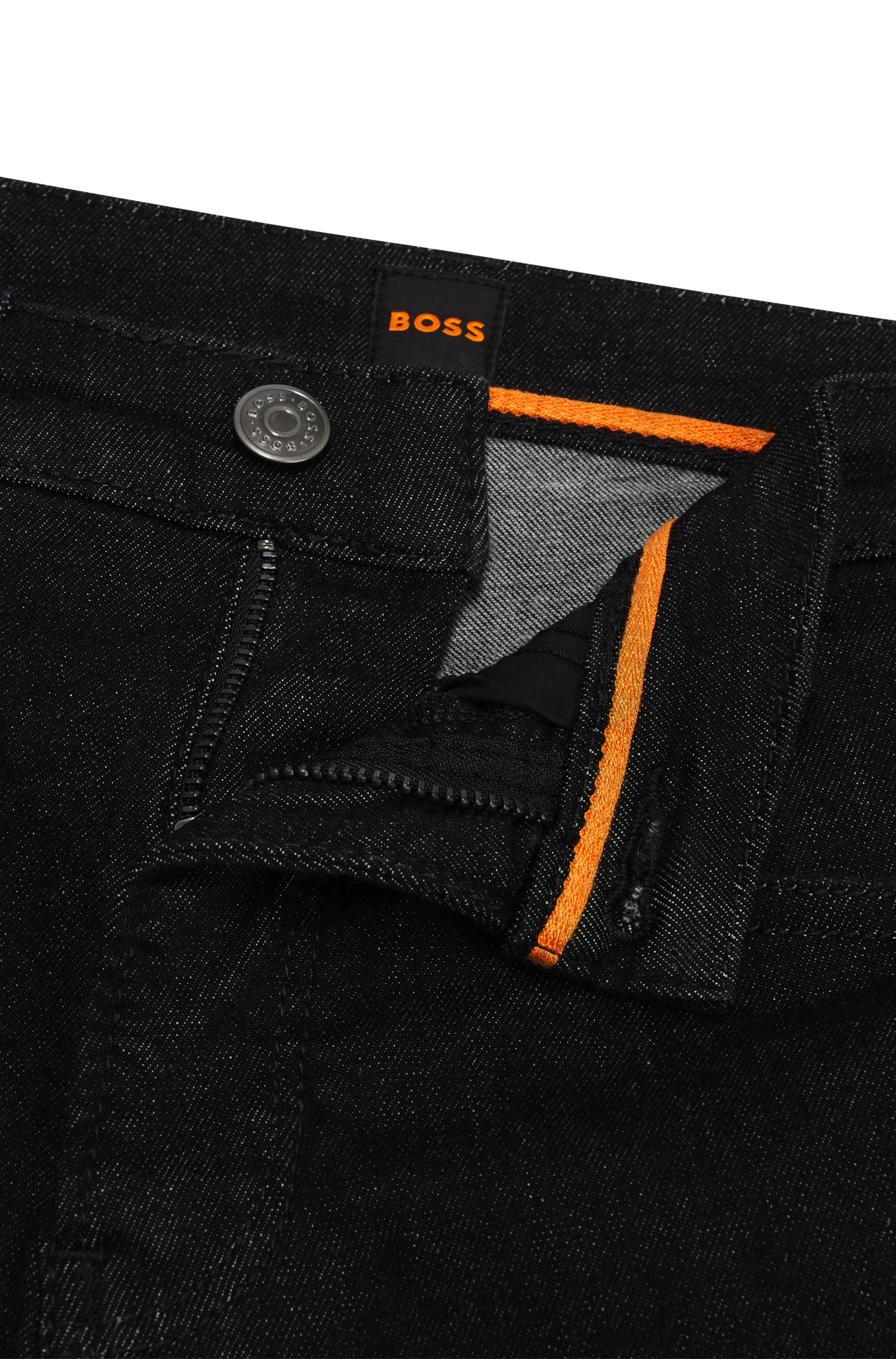 BOSS ORANGE Slim-fit-Jeans »Maye High Rise Slim Premium Damenmode« mit BOSS Leder-Badge
