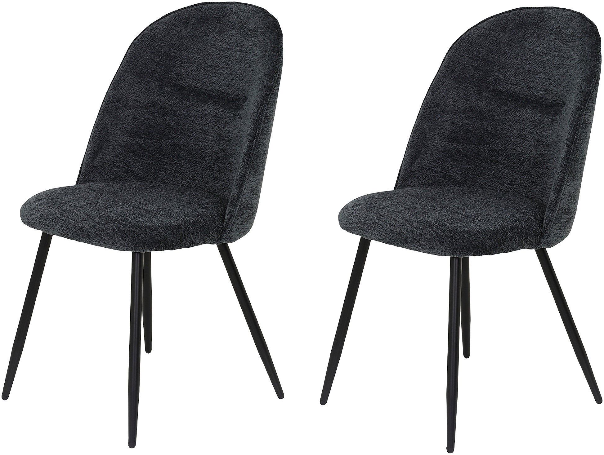 HELA Chaise à 4 pieds »GISELA« (Set) 2 cuisBezug Teddyoptik