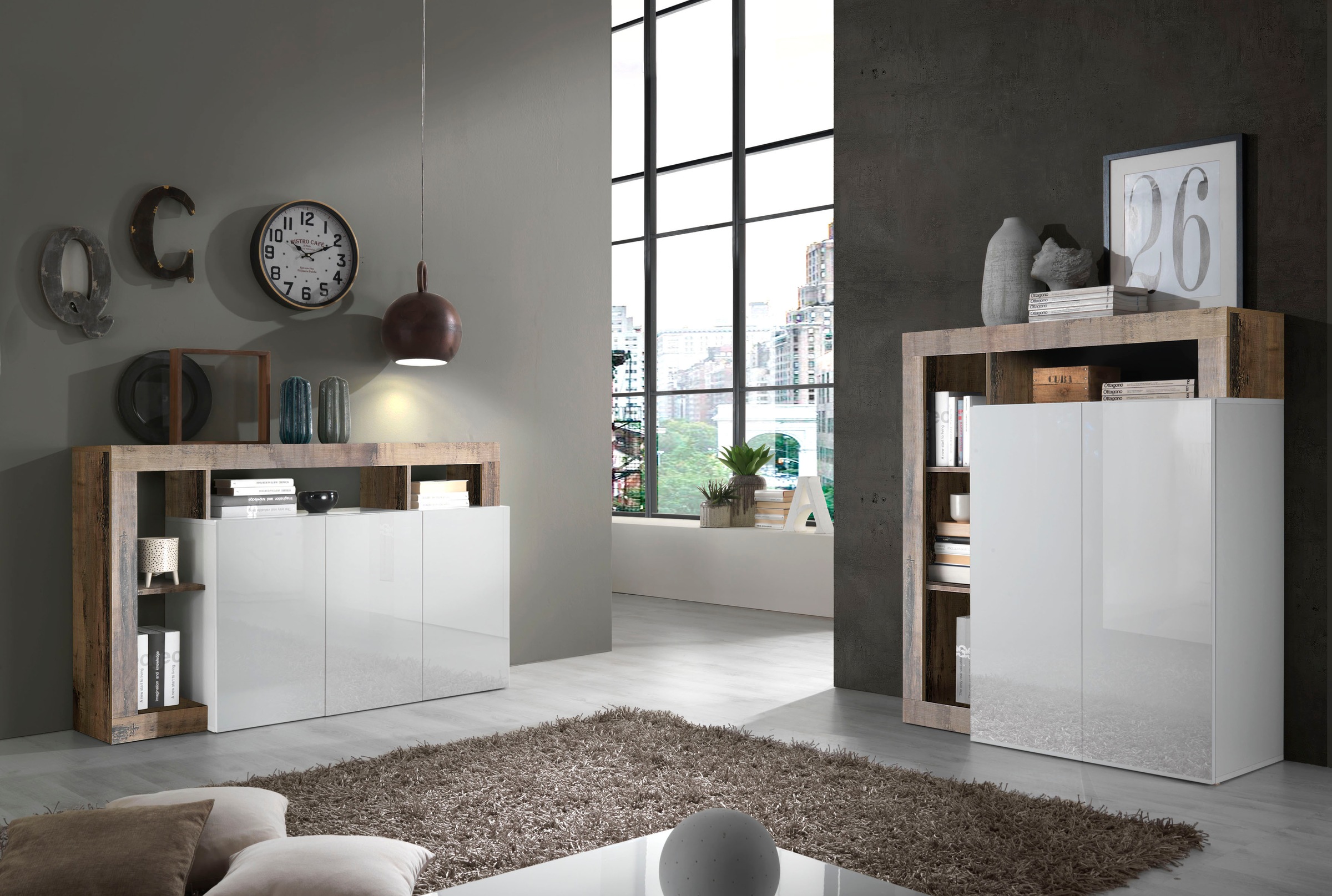 INOSIGN Highboard »Hamburg«, Breite 108 cm