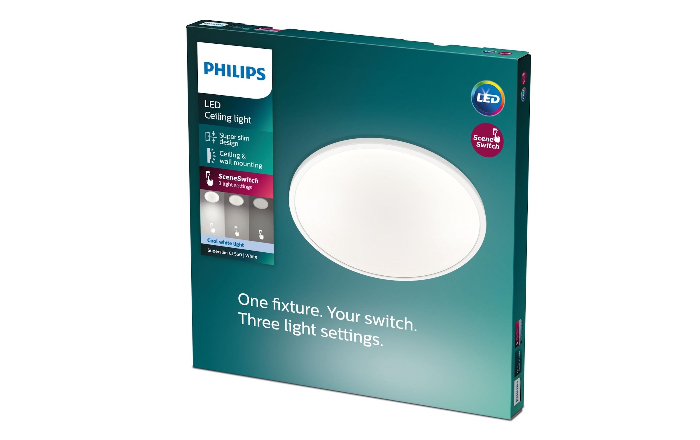 Philips Deckenleuchte »3-in-1 SceneS« Neutralweiss