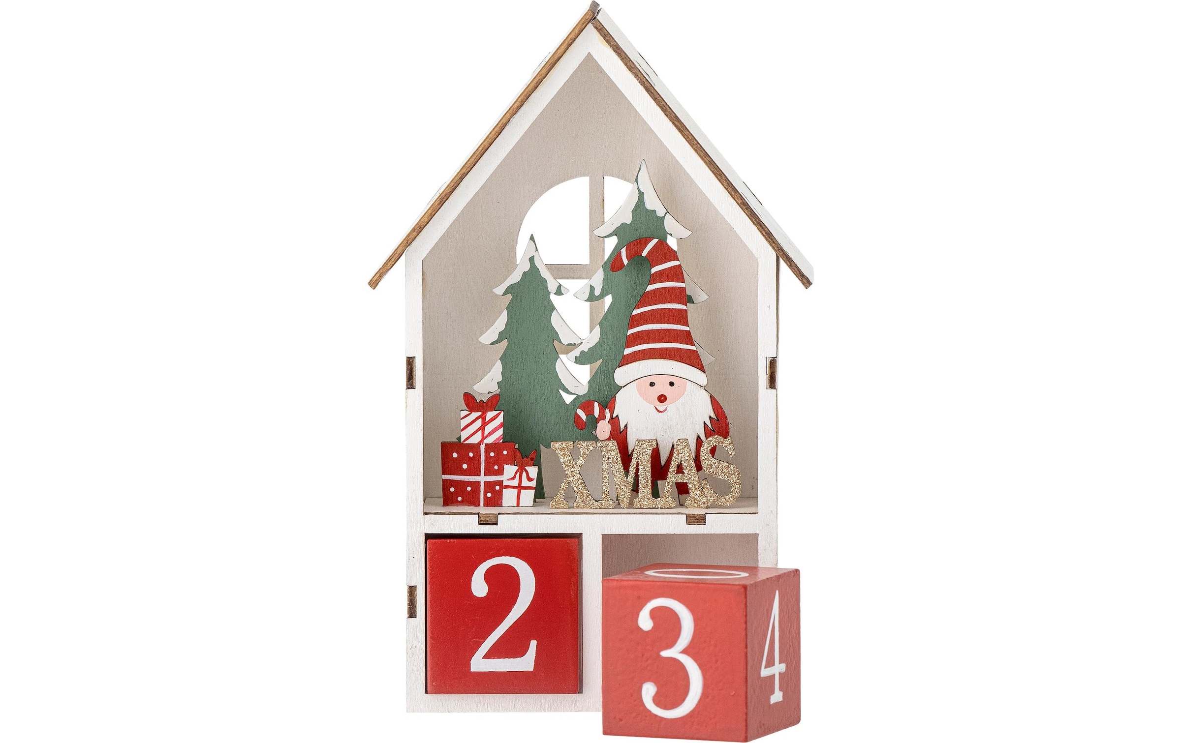 Image of Bloomingville Weihnachtsfigur "Edmund 12 cm Sperrholz"