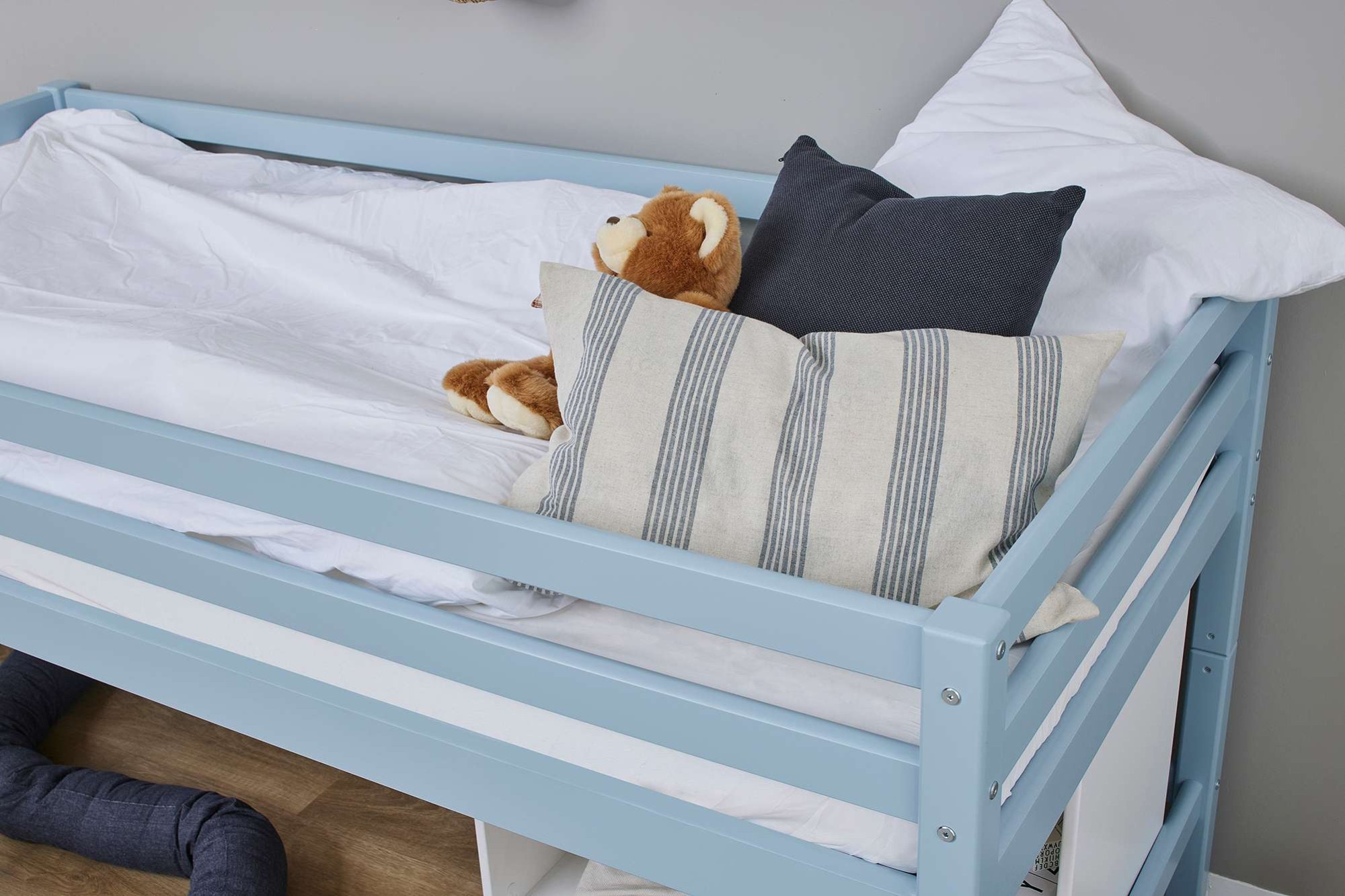 Hoppekids Hochbett »ECO Dream MY COLOR« Set, Bett,  90x200, umbaubar in Einzelbett, 4 Farben