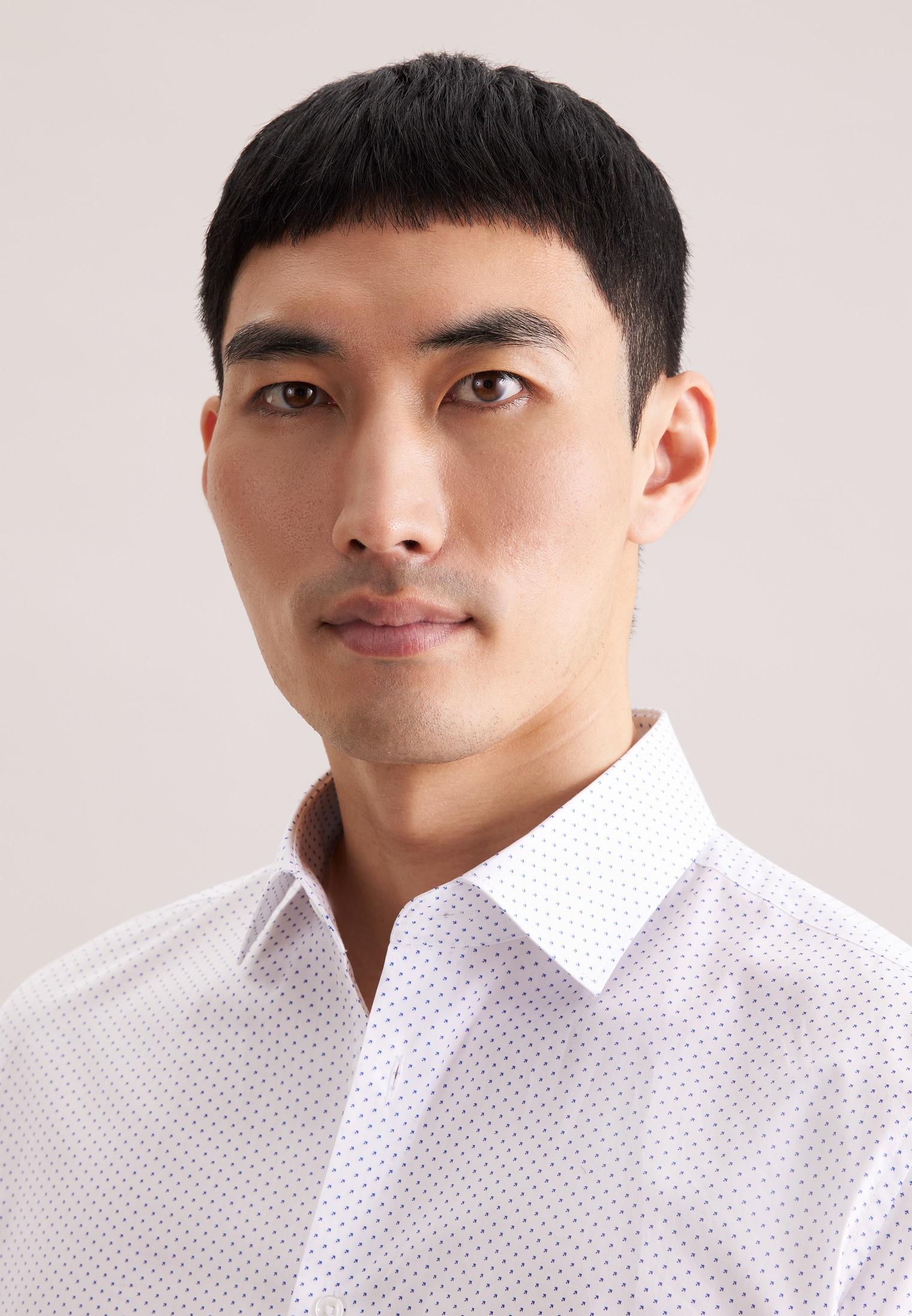 seidensticker Chemise d'affaires »Schwarze Rose« Slim 1/1 Kentkragen Druck