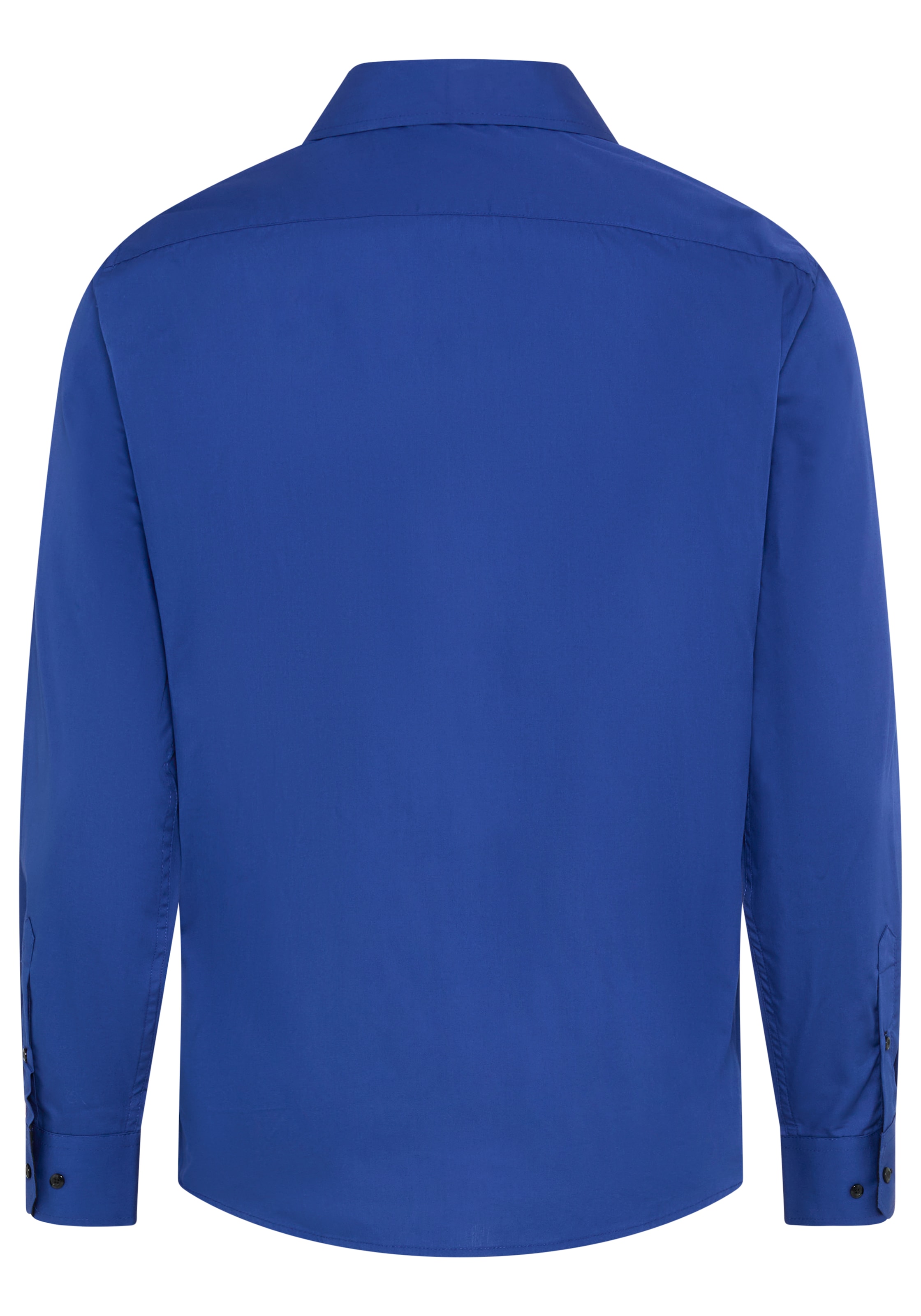Bruno Banani Chemise à manches longues coupe cintrée, avec col Kent, en coton