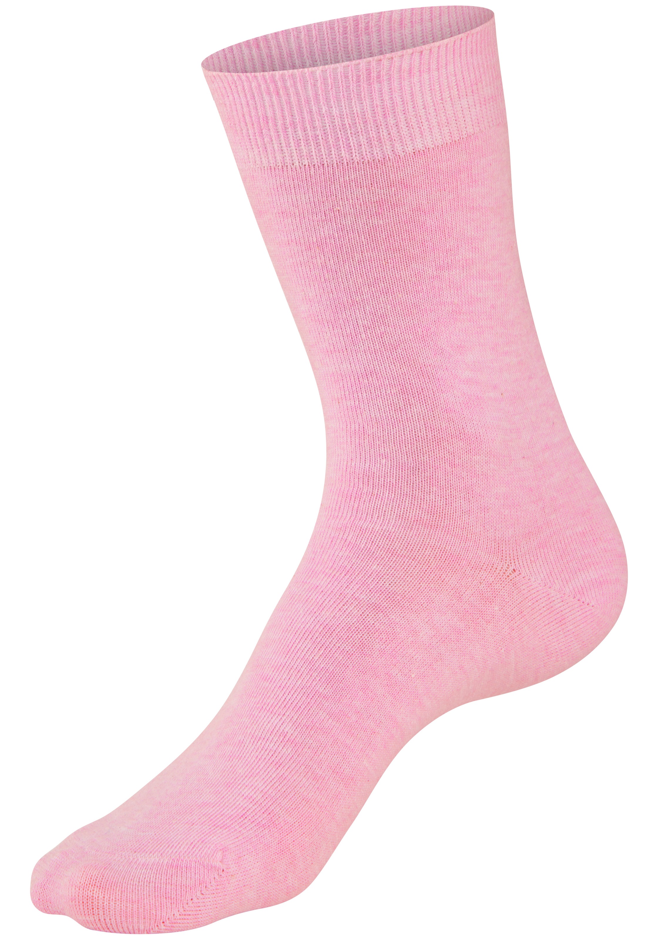 H.I.S Basicsocken »Damensocken, frische melierte Farben; casual« Packung, 20 Paar tlg. Alltagssocken in der Grosspackung