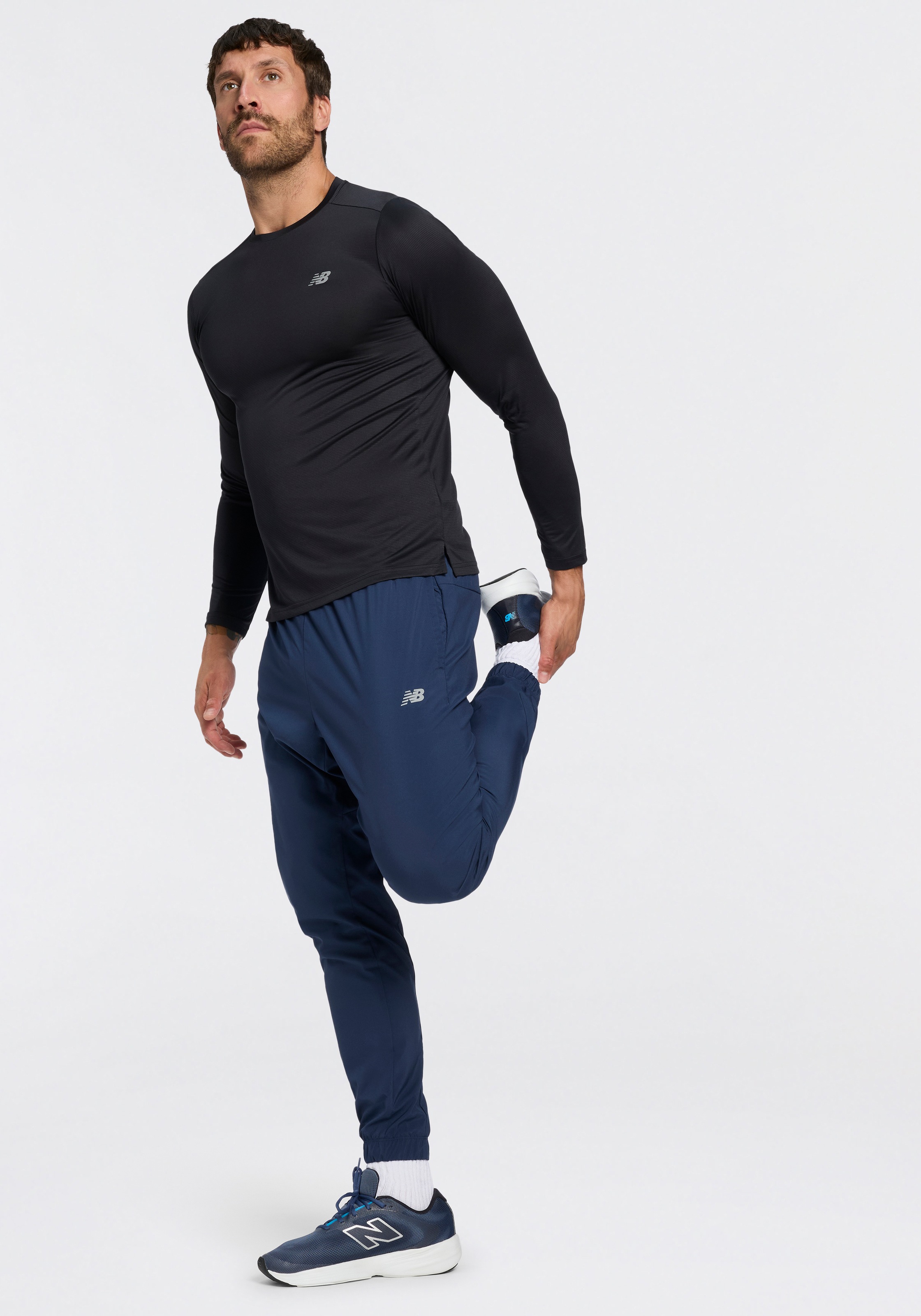 New Balance T-shirt de course »Sport Essentials Long Sleeve« coupe à manches longues, col rond, design uni