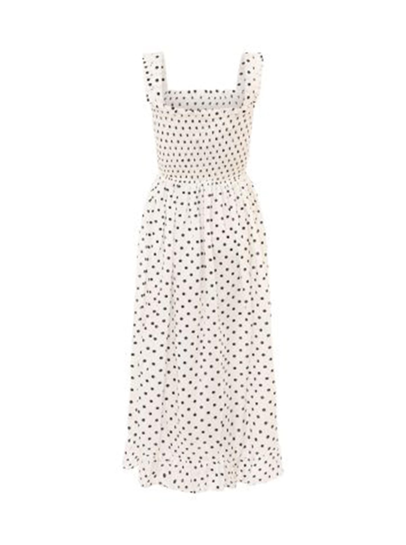 Zwillingsherz Maxi robe »"Classic Dots"« knöchellang, breite Träger, mit Punkten, elastisches Oberteil