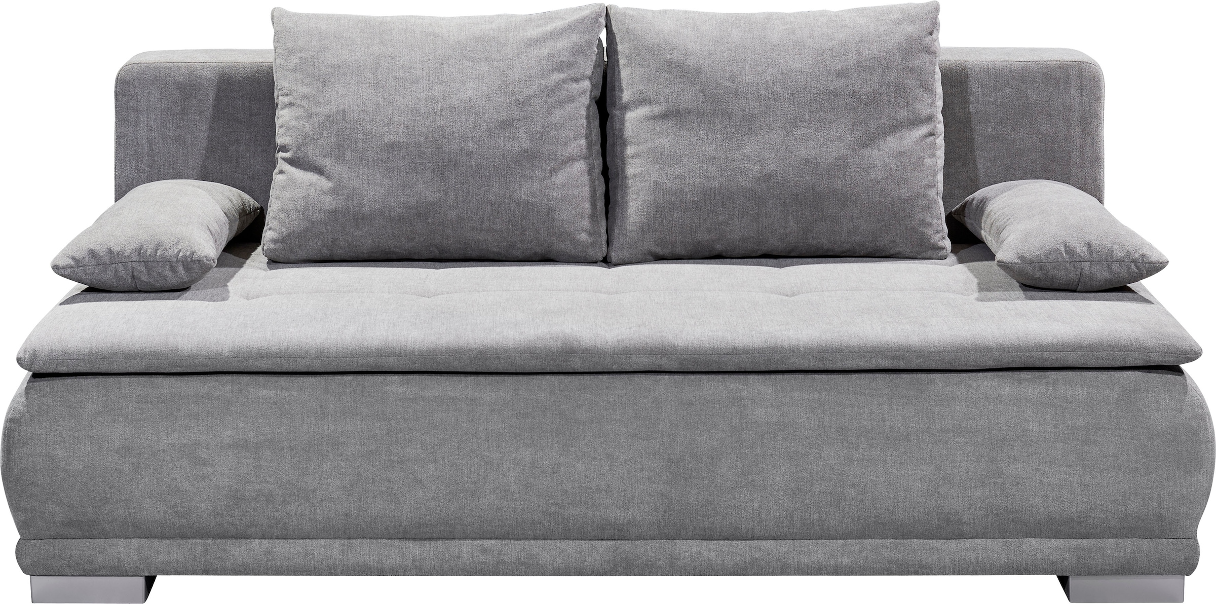 ED EXCITING DESIGN Schlafsofa »Luigi«, mit Bettkasten & 2 Armlehnenkissen