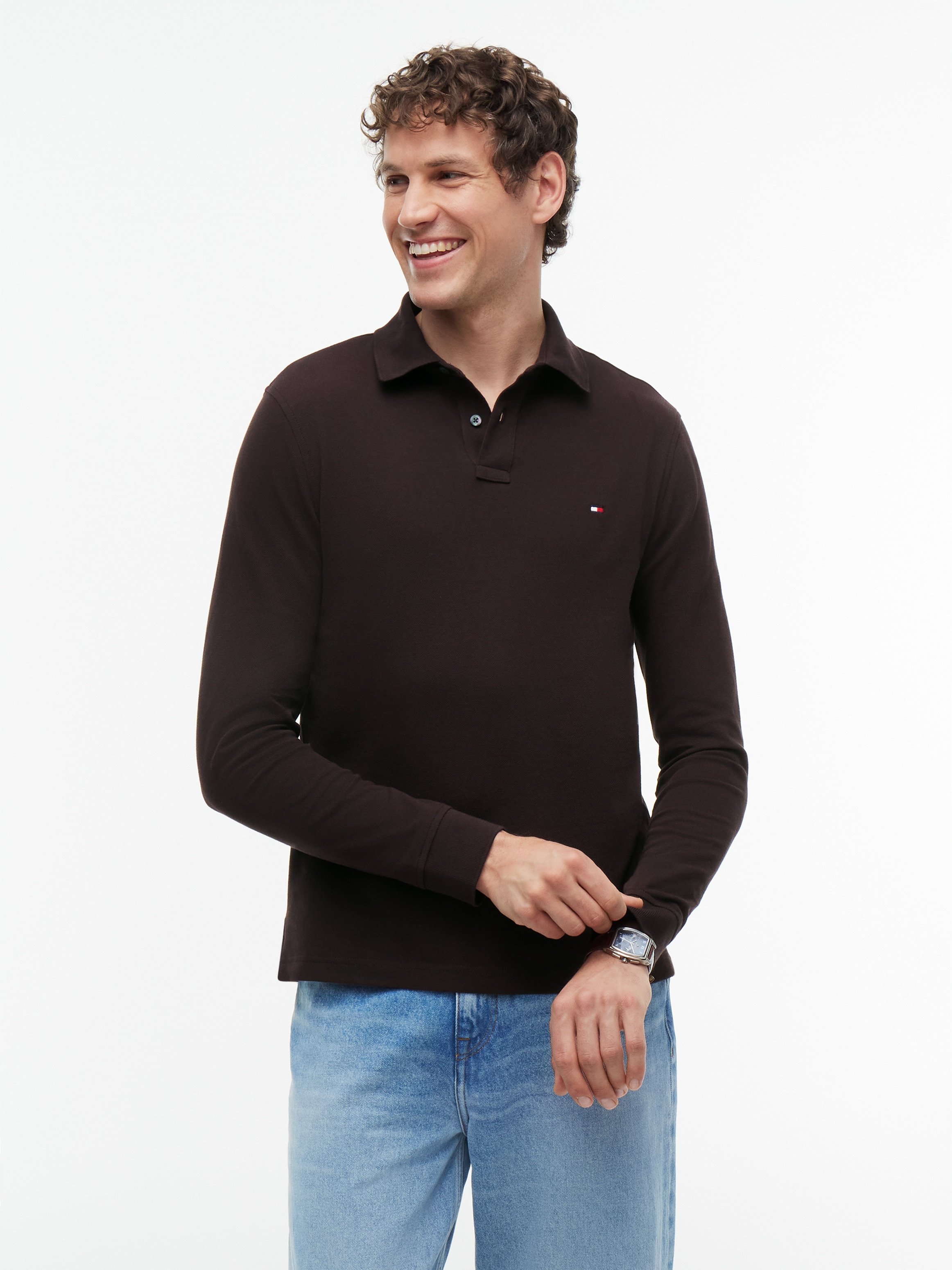 Image of Tommy Hilfiger Langarm-Poloshirt "1985 REGULAR LS POLO"
