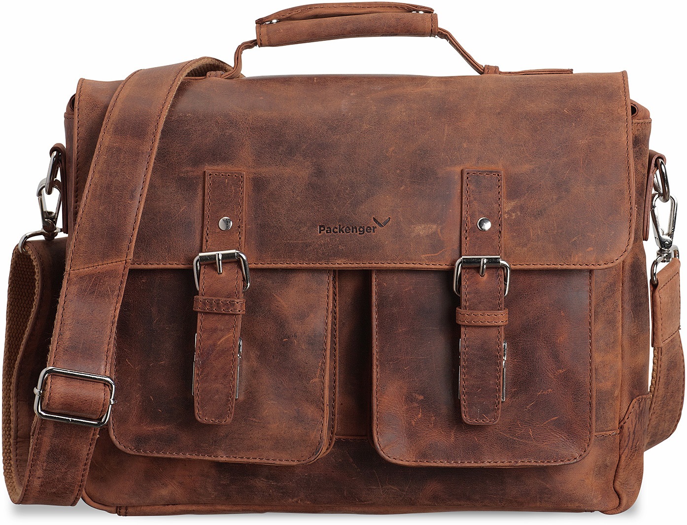 Image of Packenger Umhängetasche »Kolbjorn, cognac«, mit 14-Zoll Laptopfach bei Ackermann Versand Schweiz