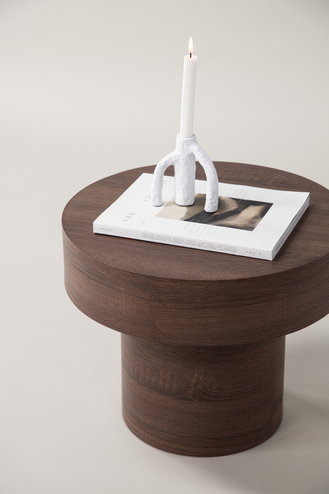 Venture Home Beistelltisch »Malung, runder Beistelltisch, FSC-zertifiziert, Ø 50 cm« Ablagetisch, MDF, rund, schlicht, modern, dezent