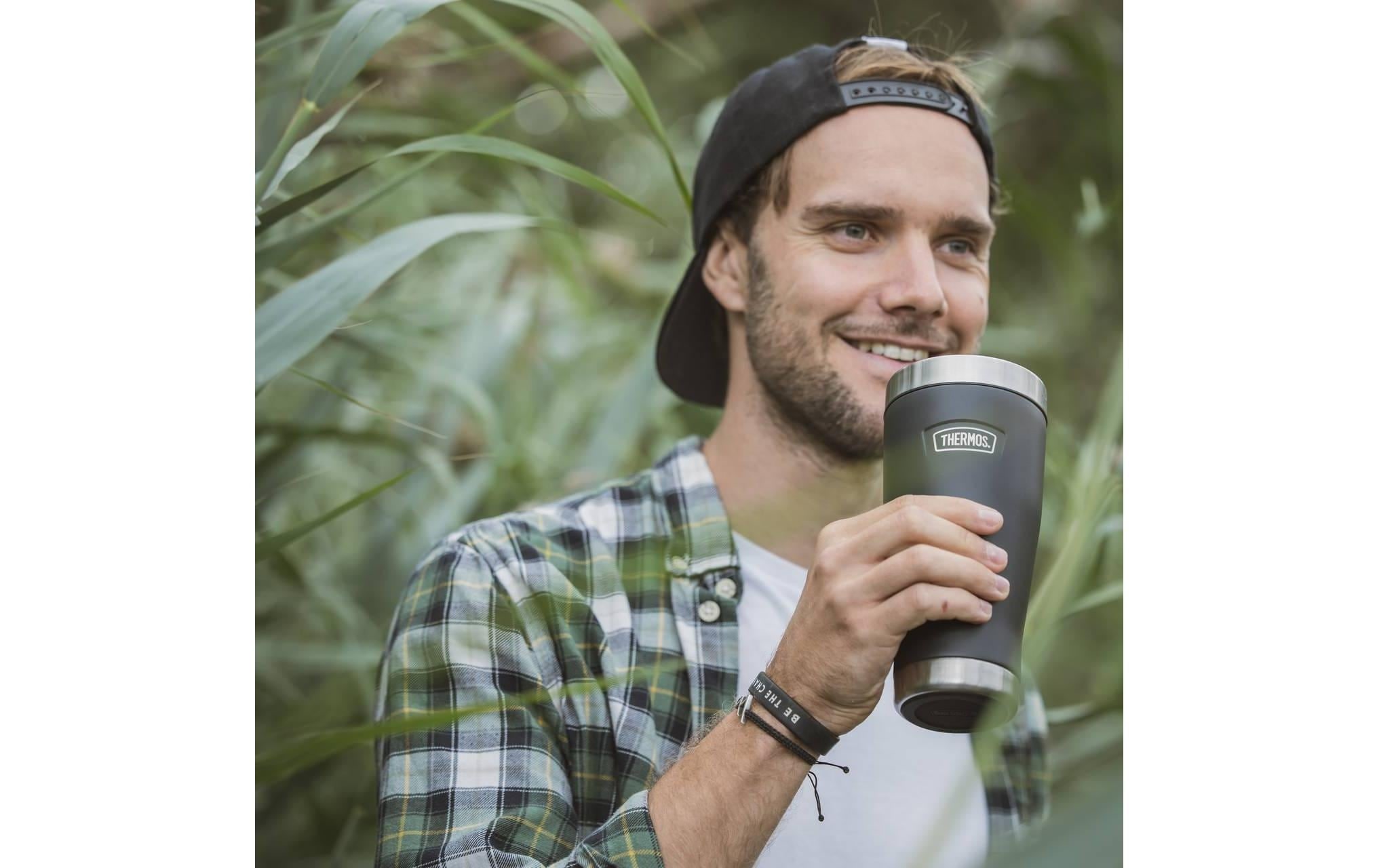 THERMOS Thermobecher »ICON MUG, rutschfester Boden, 360° Trinkfunktion, spülmaschinenfest« 0,47l, 7h heiss & 22h kalt, absolut dicht, Dura-Seal-Deckel