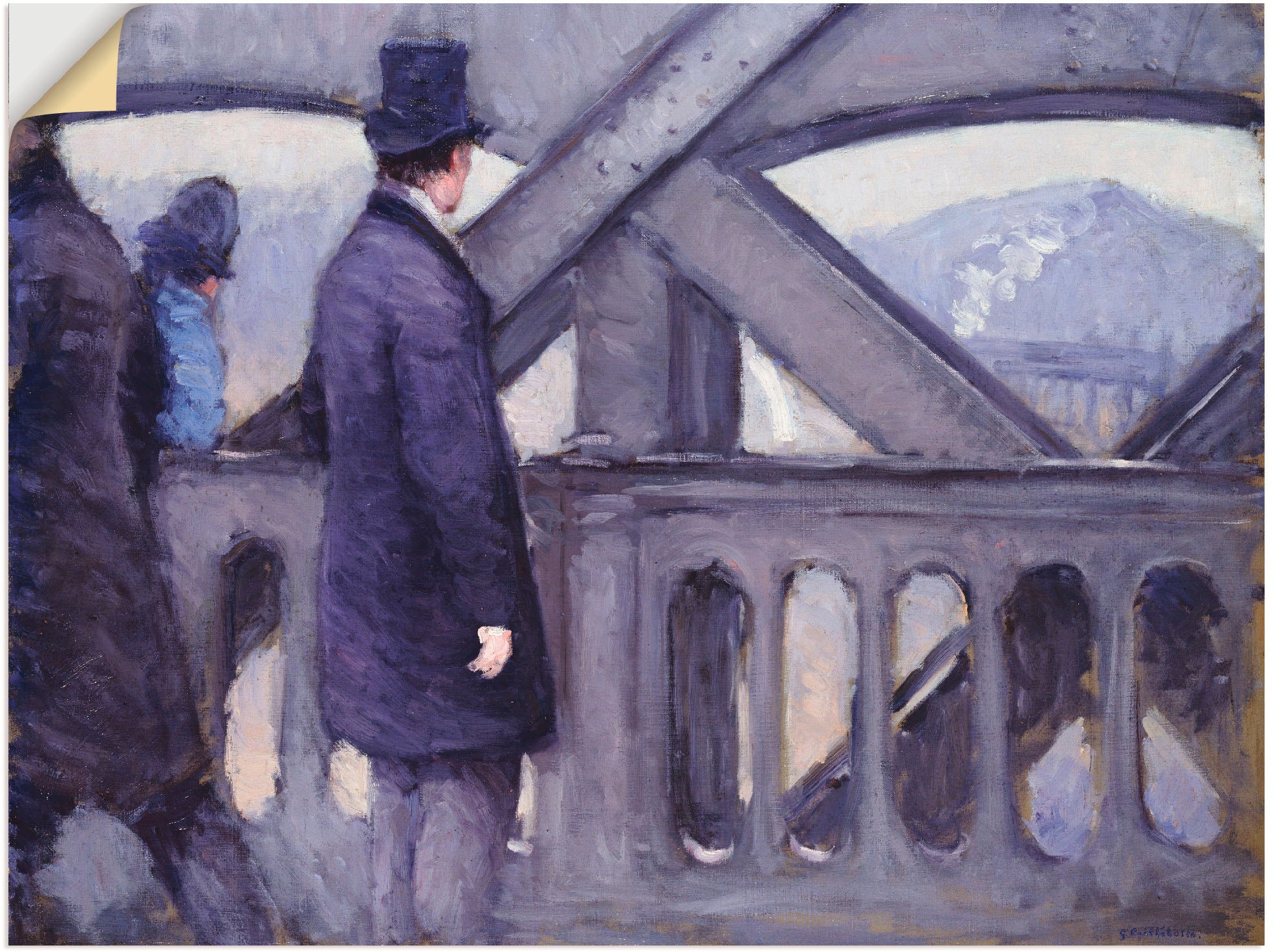 Image of Artland Wandbild »Europabrücke. 1876«, Mann, (1 St.), in vielen Grössen & Produktarten -Leinwandbild, Poster, Wandaufkleber / Wandtattoo auch für Badezimmer geeignet bei Ackermann Versand Schweiz