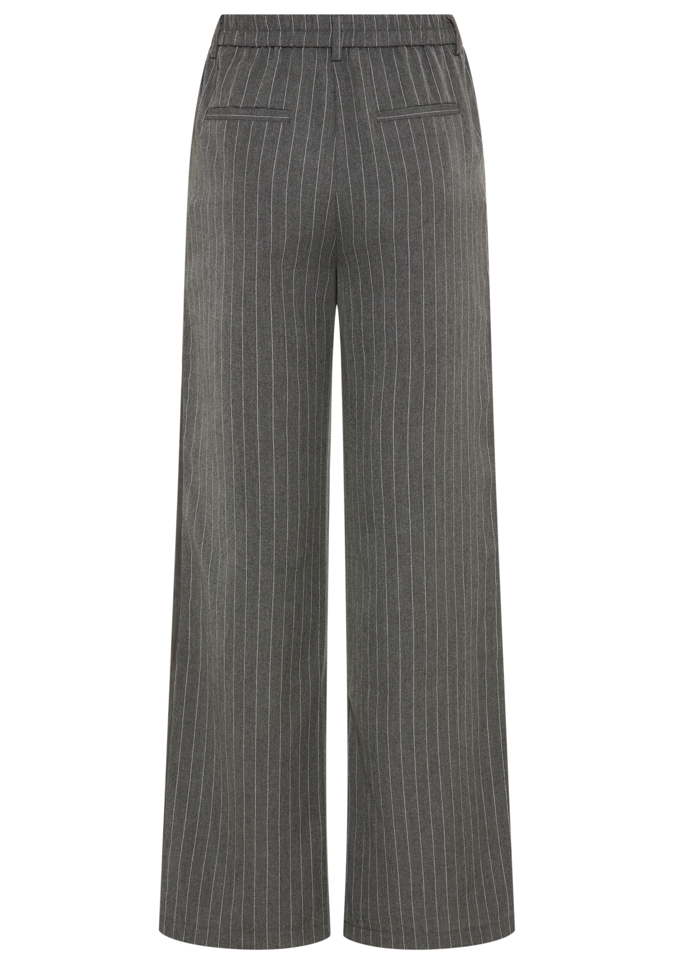 Laura Scott Pantalon à enfiler  en polyester et viscose, aspect à fines rayures, pour vêtements professionnels
