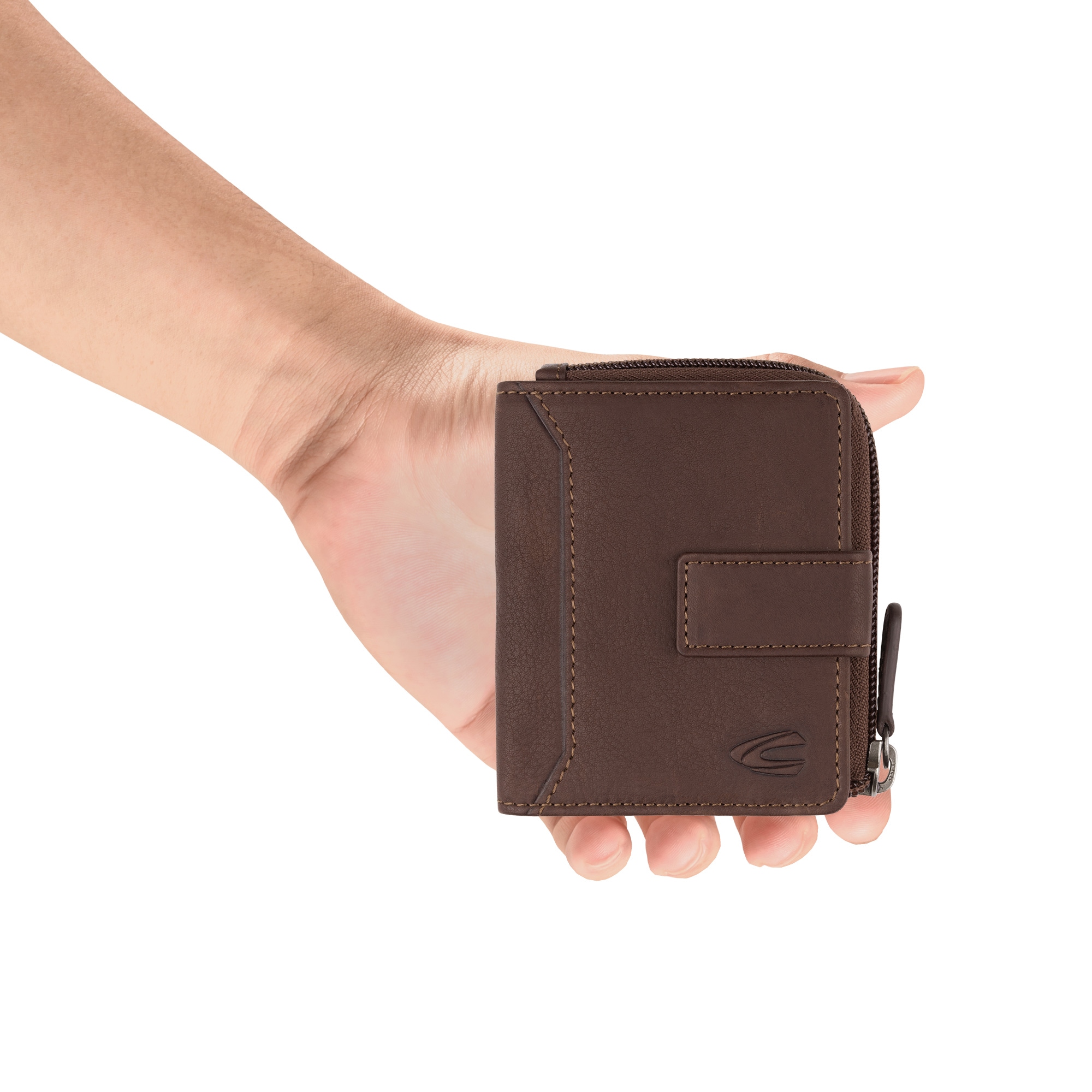 camel active Porte-monnaie »Ocean« aus wasserweisendem Echtleder, vielen Verstauoptionen und RFID-Schutz