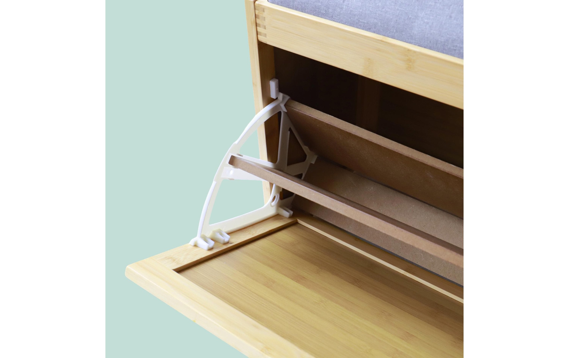 relaxdays Schuhschrank »Gepolsterte Schuhbank 49 x 80 x 30 cm«