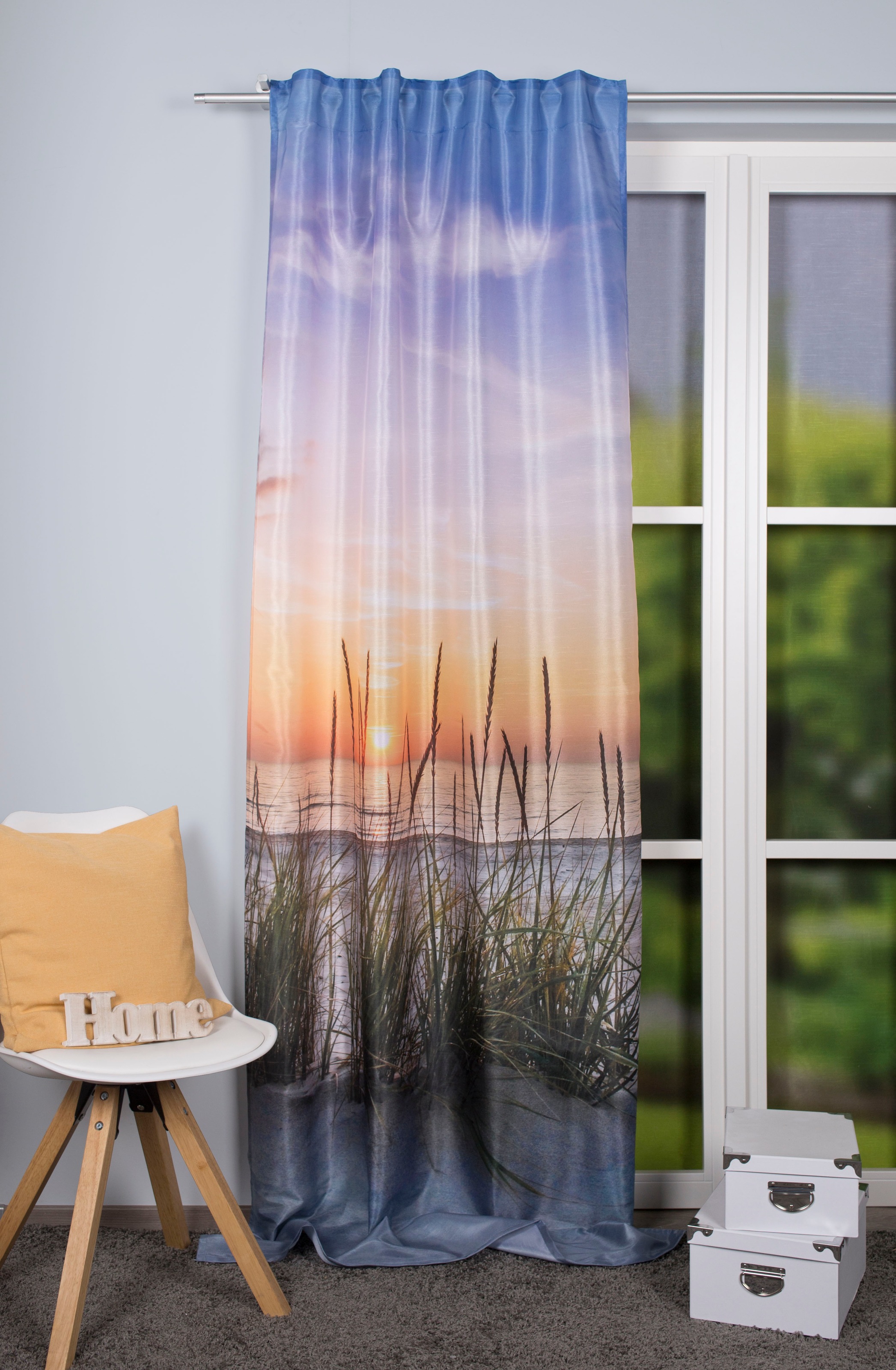 Image of HOME WOHNIDEEN Vorhang »EVENING«, (1 St.), HxB: 245x120, Digitaldruck bei Ackermann Versand Schweiz