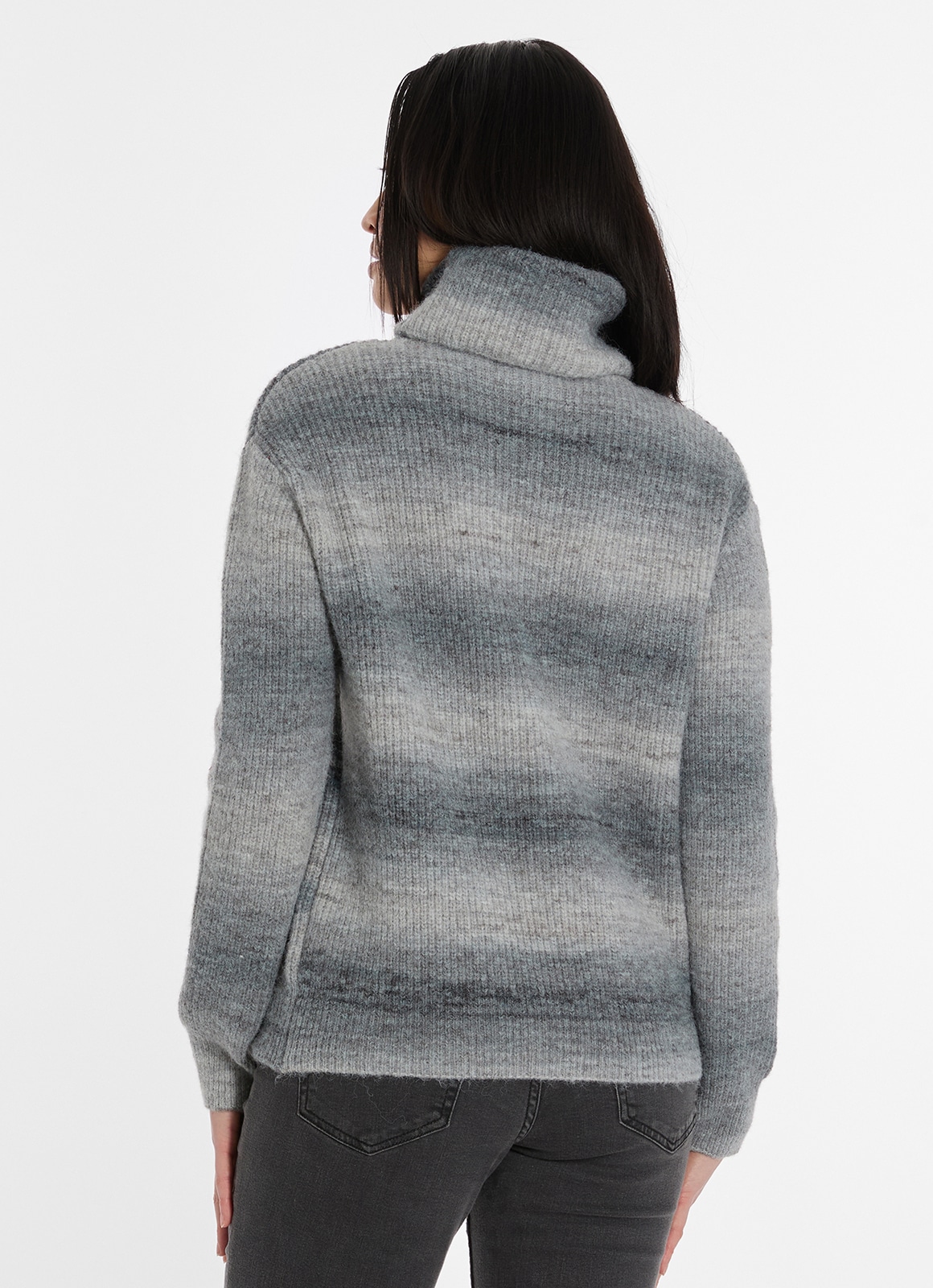 Ragwear Pull à col roulé »SAFINA« pflegeleichter Materialmix, hoher Rollkragen