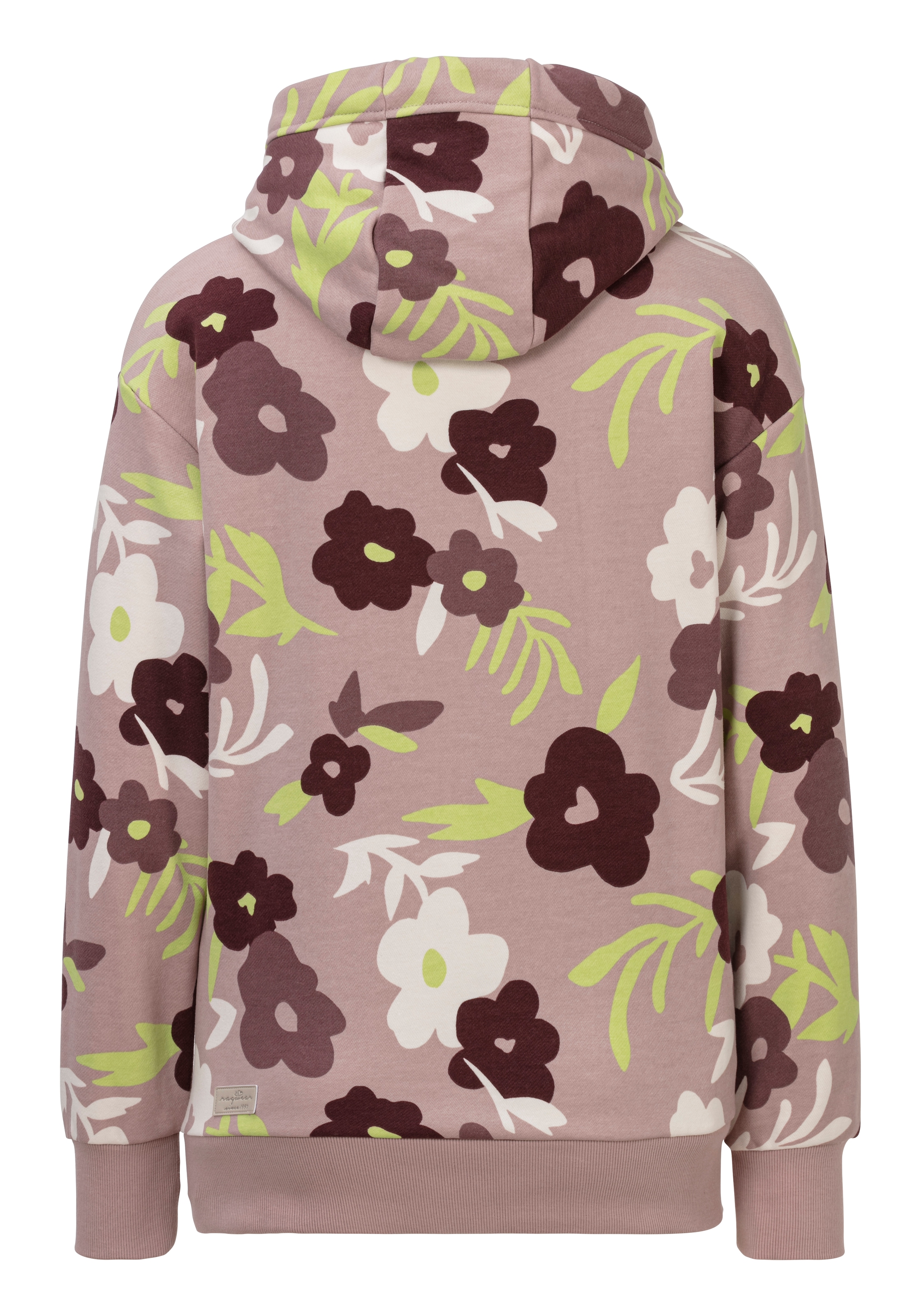 Ragwear Kapuzensweatshirt »YODIS PRINT«, floraler Allover Print