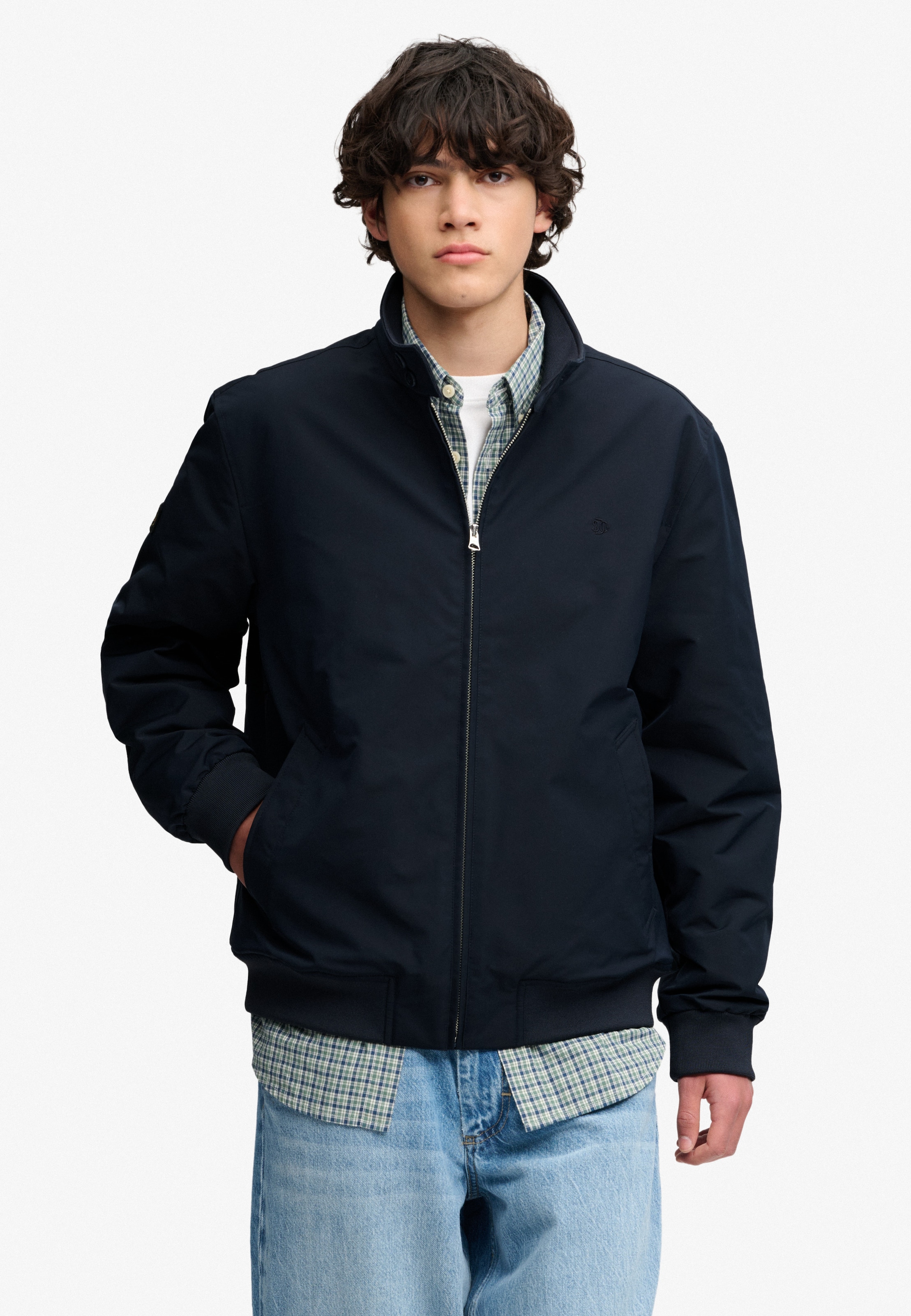 Superdry Blouson »CAMPUS PADDED HARRINGTON JKT« Kunstfaser, relaxed fit
