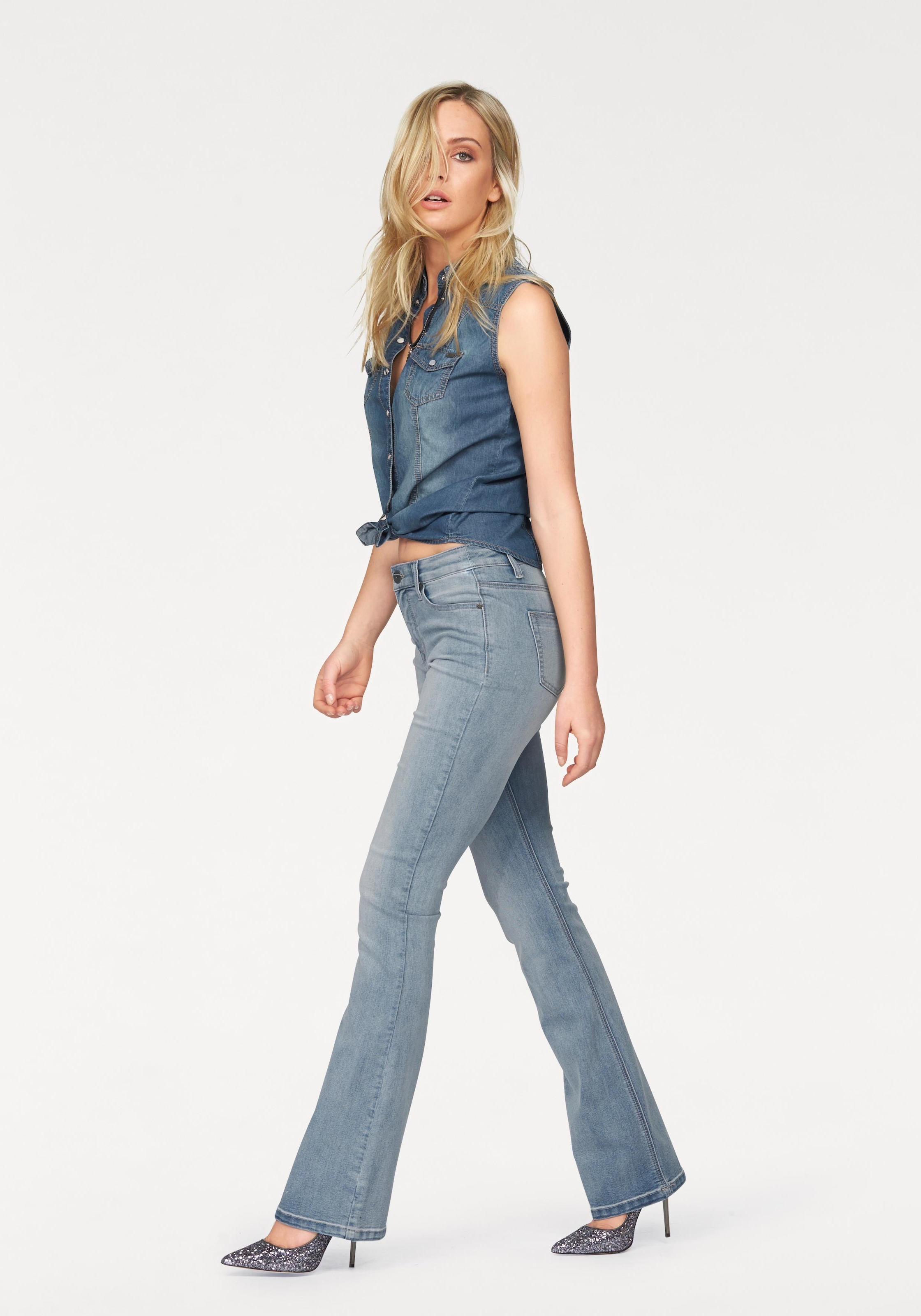 ♕ Arizona Bootcut-Jeans »Shaping«, versandkostenfrei Waist bestellen High