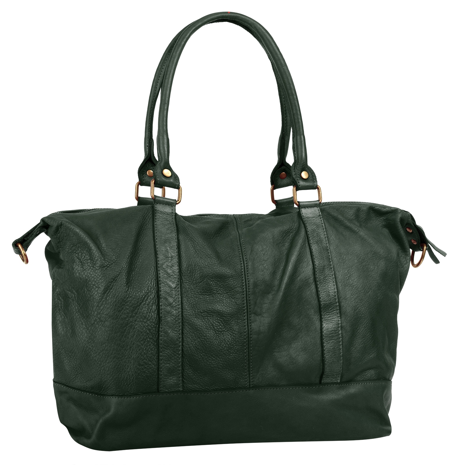 Samantha Look Reisetasche, echt Leder, Made in Italy