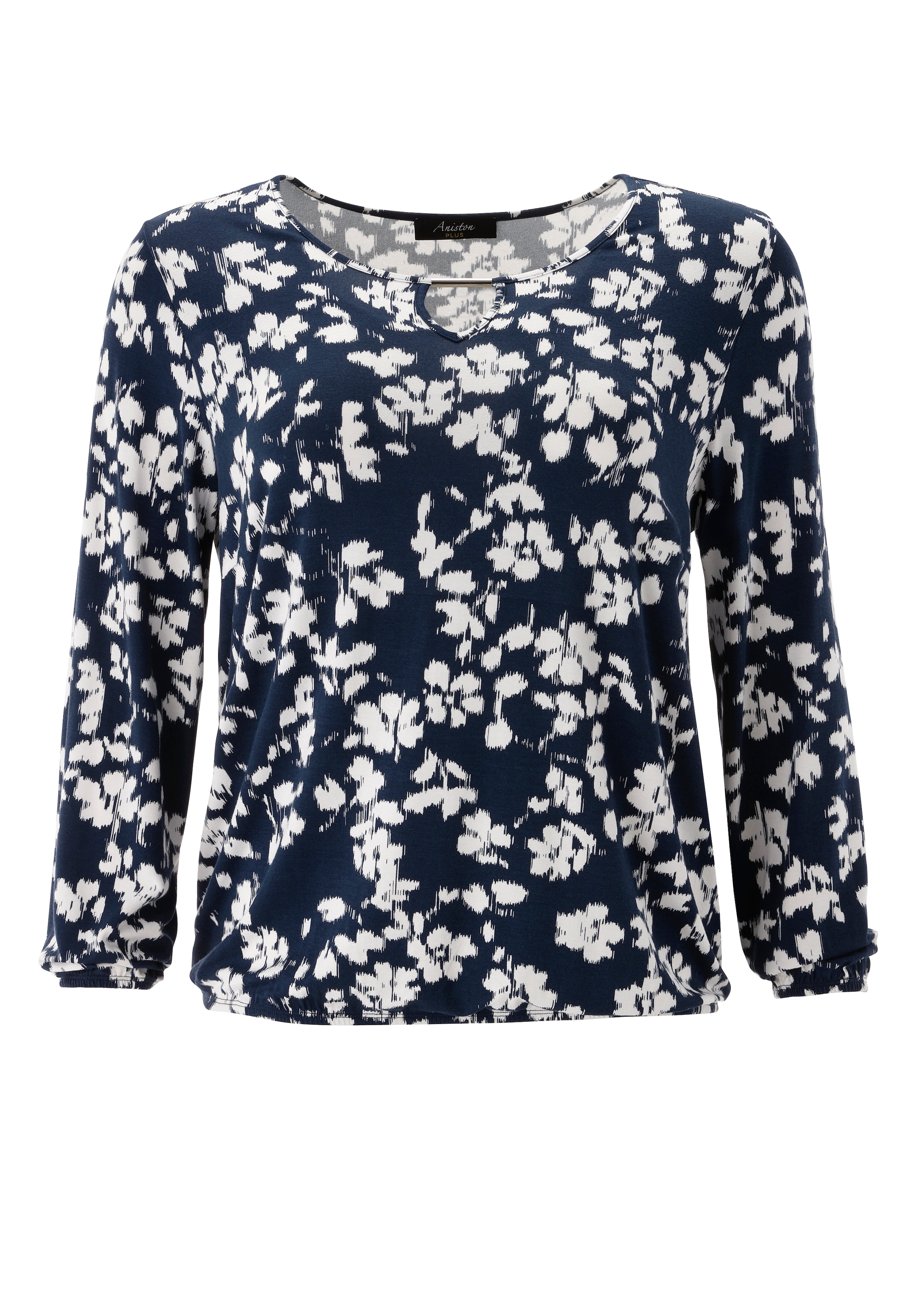 Aniston PLUS Langarmshirt aus weich fliessender Viskose - NEUE KOLLEKTION