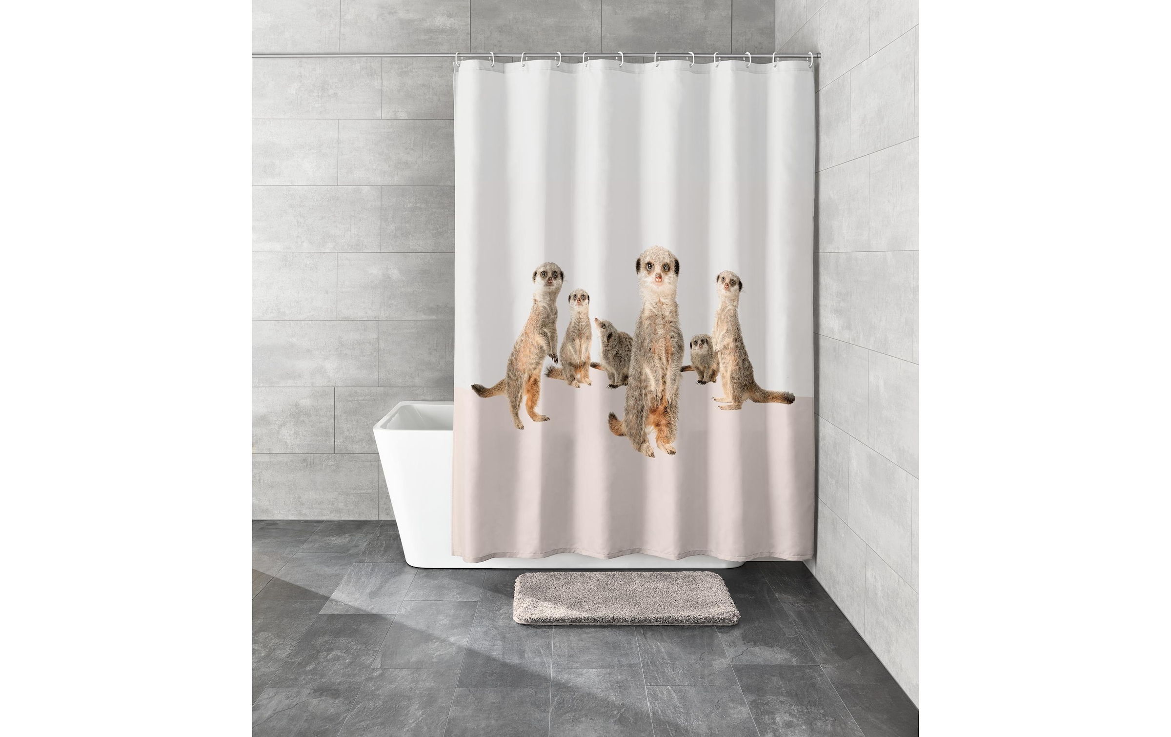 Kleine Wolke Rideau de douche »Surie« Breite 180 cm Set, 