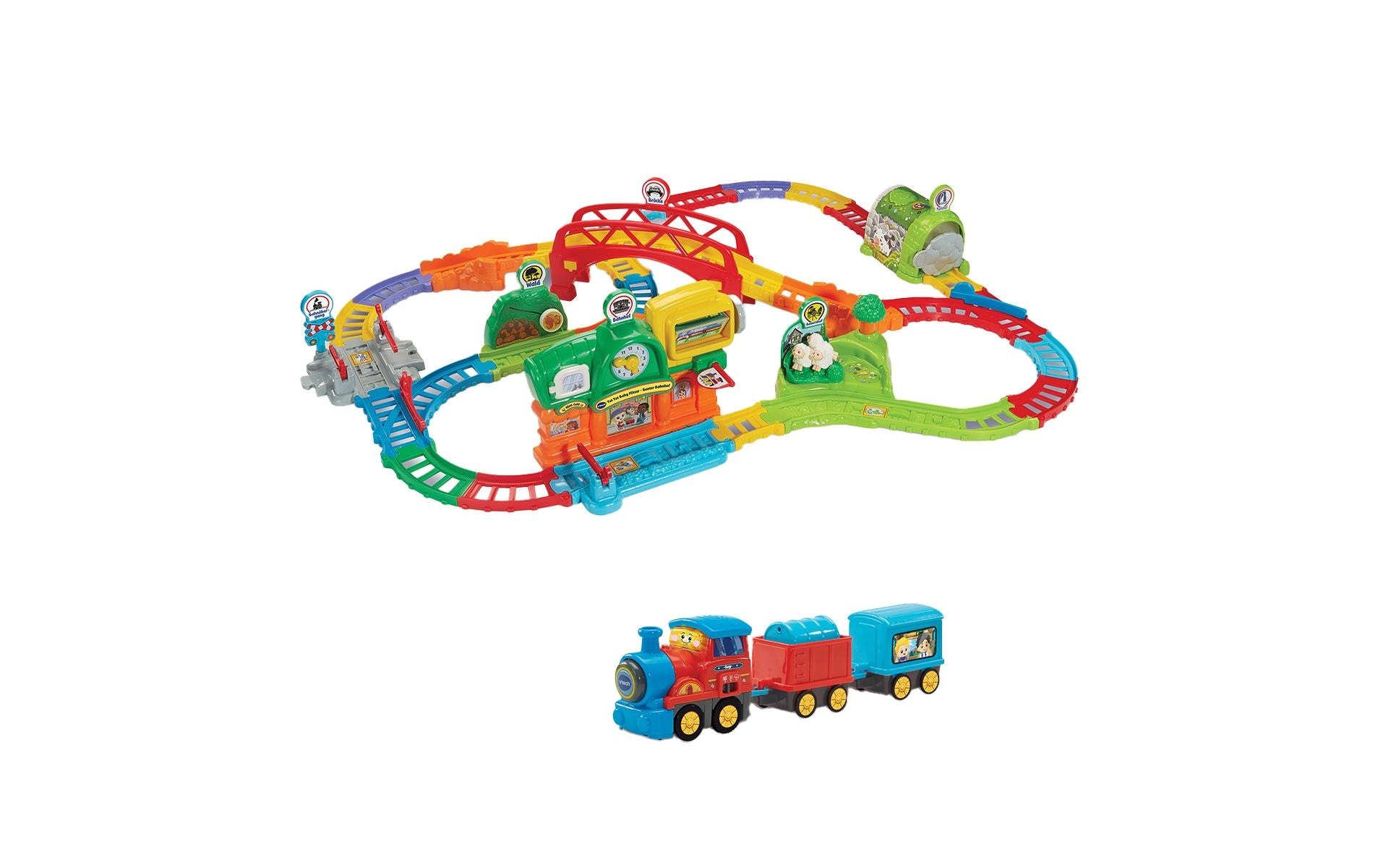Image of Vtech Spielzeug-Eisenbahn "Tut Tut Baby Flitzer – Bunter Bahnhof"