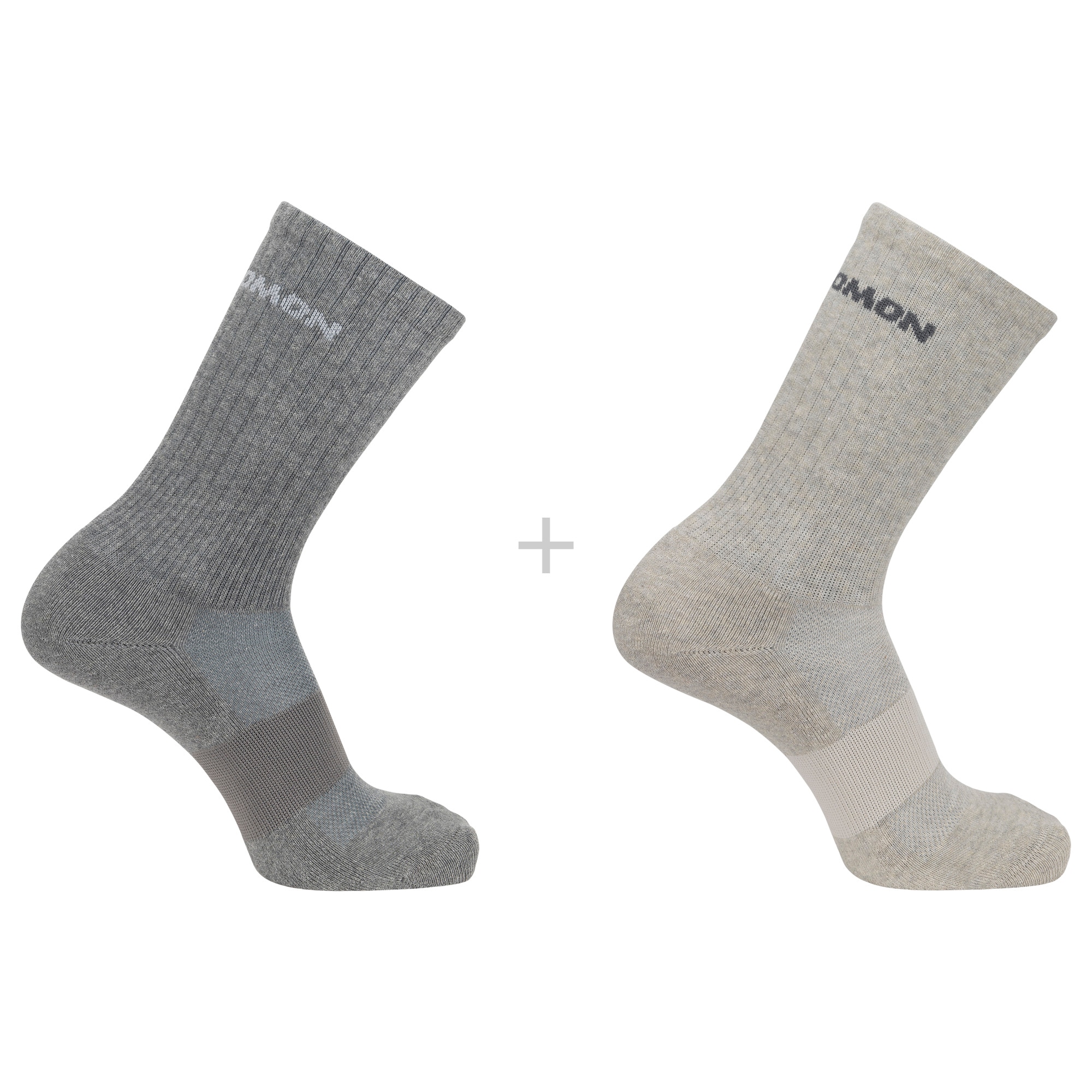 Image of Salomon Sportsocken "EVASION CREW 2-PACK" für sportive Aktivitäten, mit angenehmem Tragegefühl
