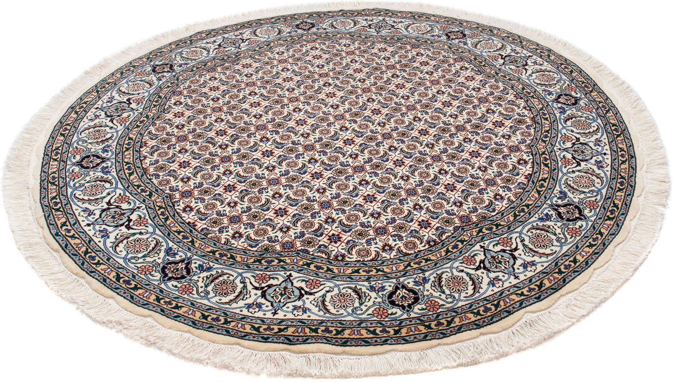 Image of morgenland Orientteppich »Perser - Täbriz - Royal rund - 150 x 150 cm - beige«, rund, 7 mm Höhe, Wohnzimmer, Handgeknüpft, Einzelstück mit Zertifikat bei Ackermann Versand Schweiz