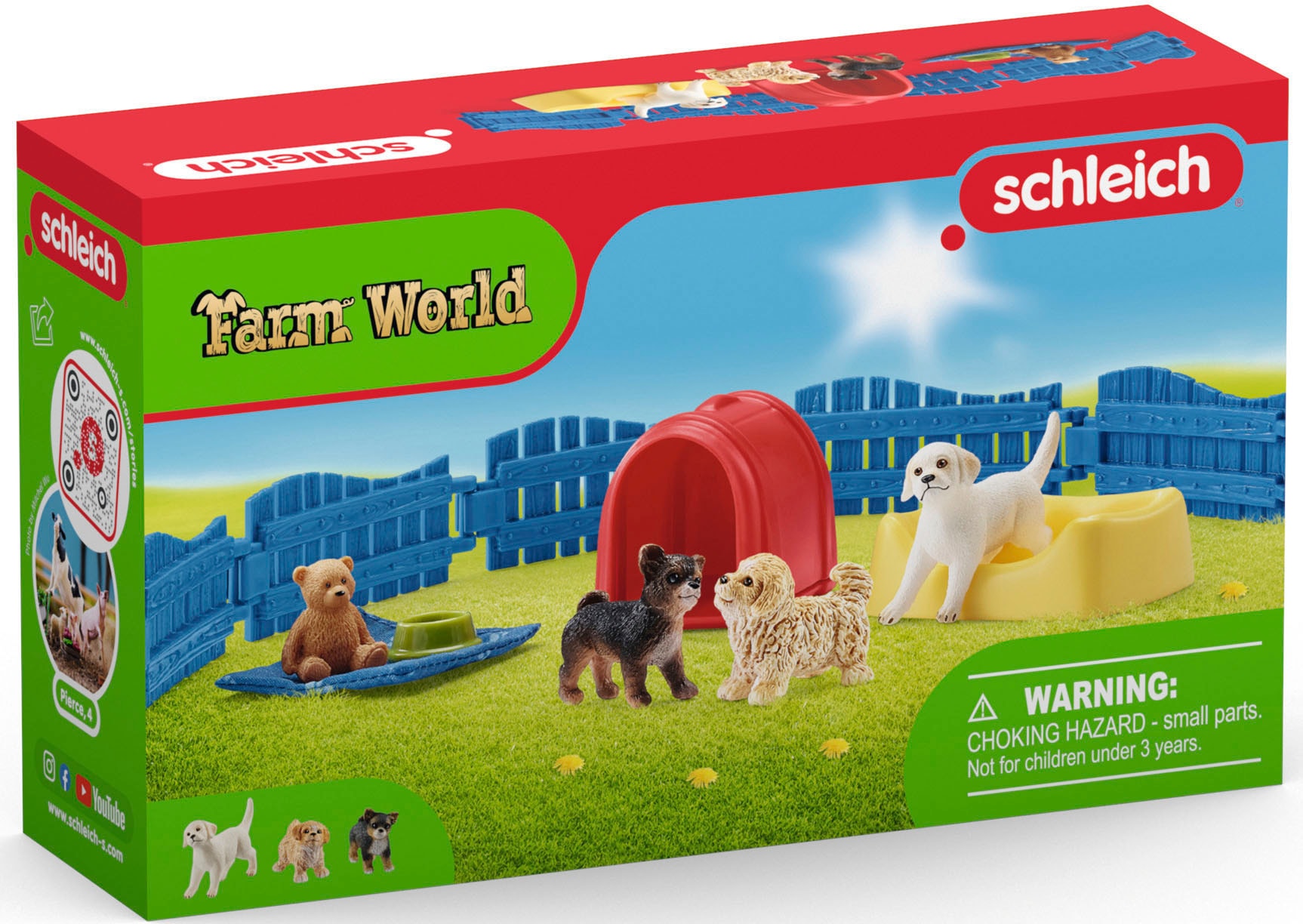 Schleich® Spielwelt »FARM WORLD, Welpenstube (42480)«
