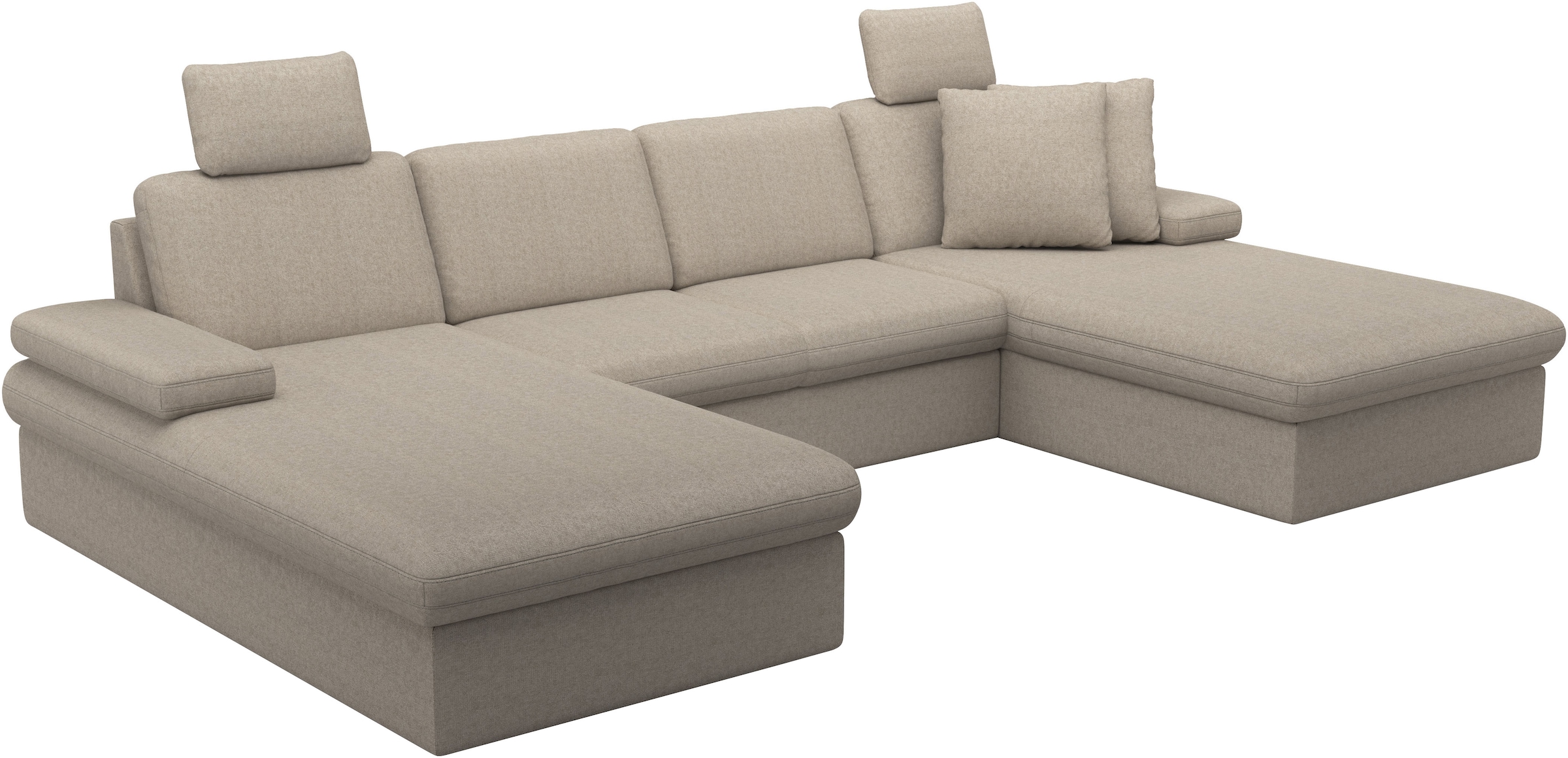 sit&more Paysage de salon »Moreno U-Form, B: 309 cm« mit Armteilverstellung, optional Bettfunktion