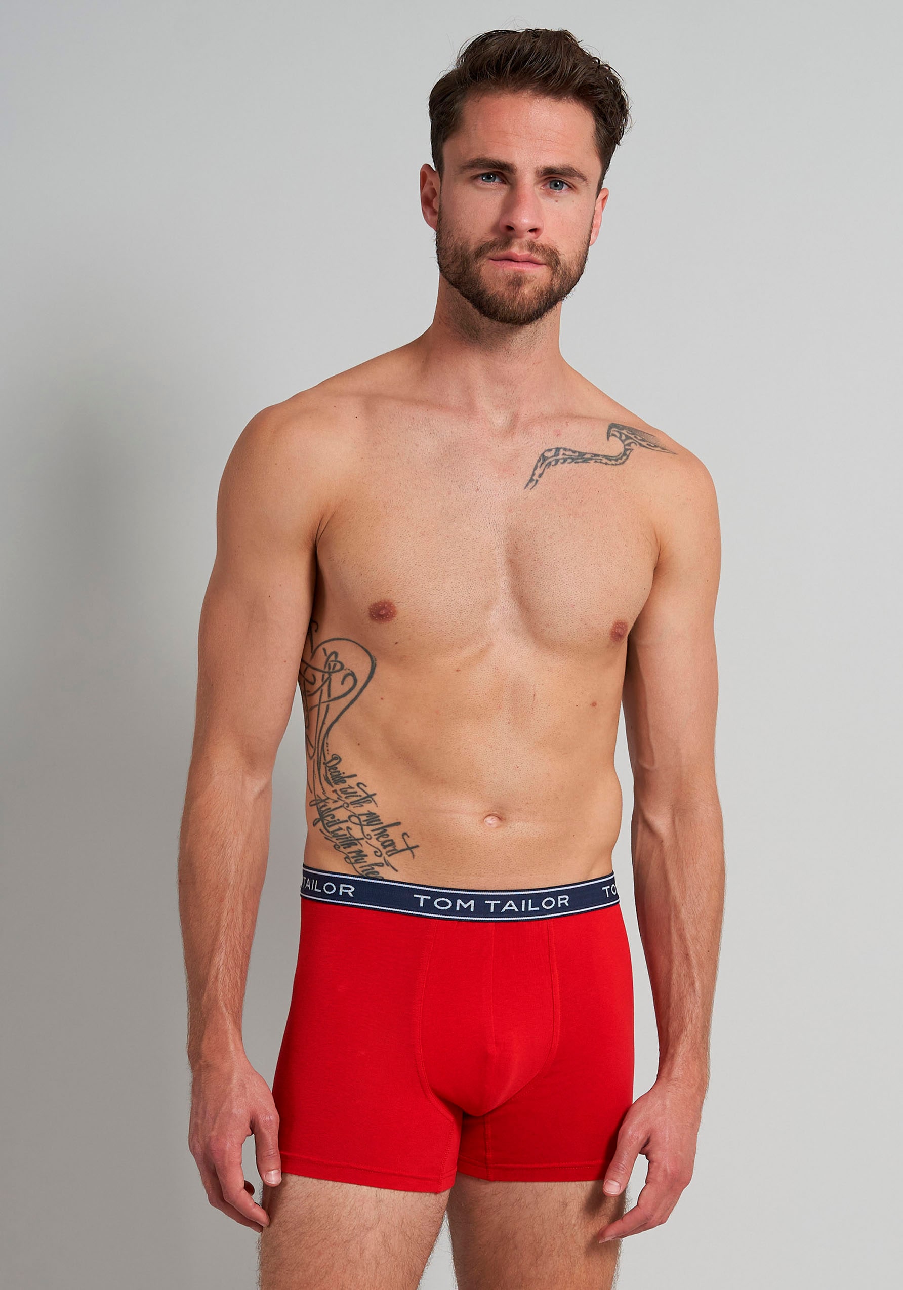 TOM TAILOR Boxershorts »Buffer«, (Packung, 3 St.), mit perfekter Passform für jeden Tag