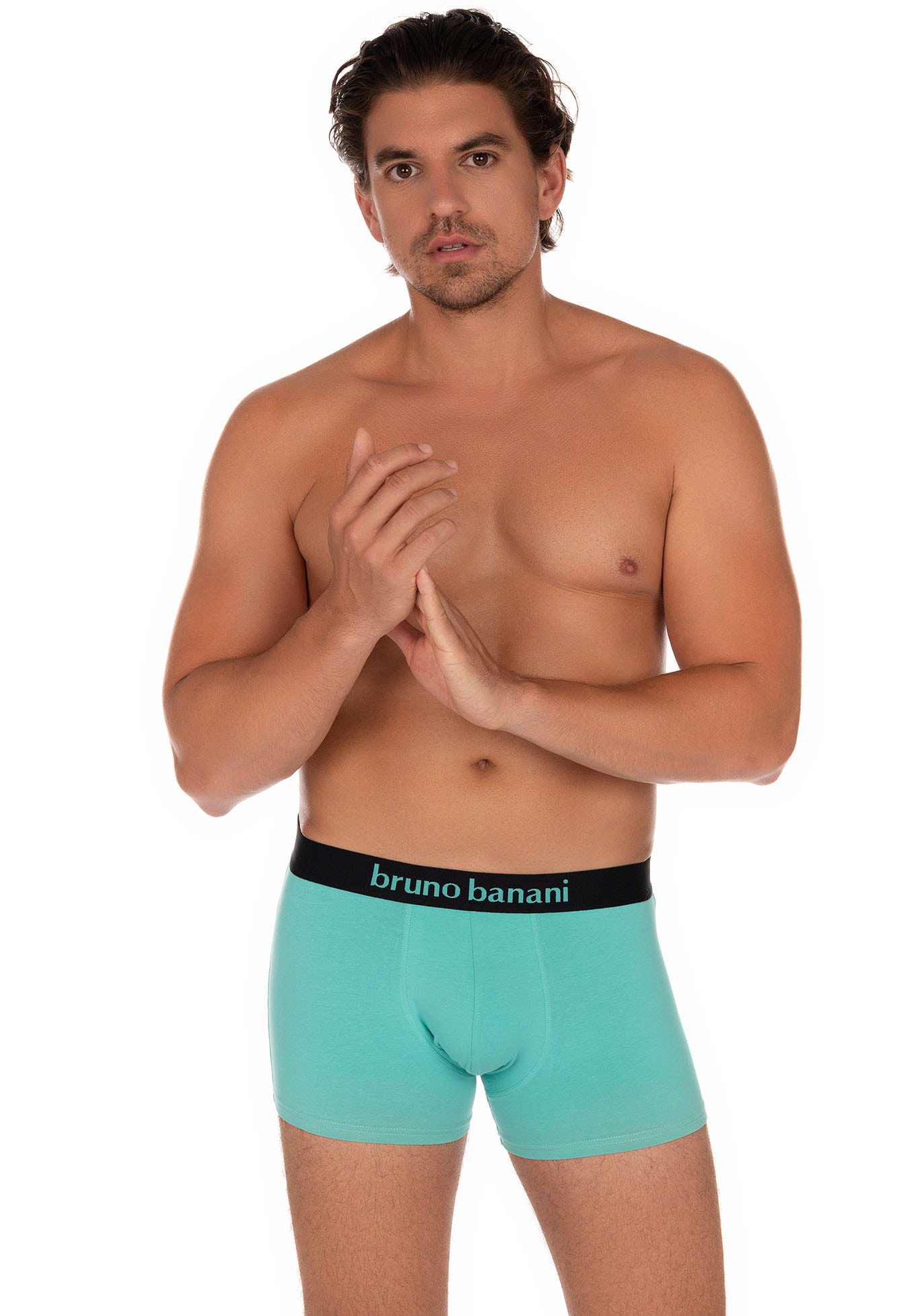 Bruno Banani Boxer, (2er Pack), mit kontrastreichem Logobund