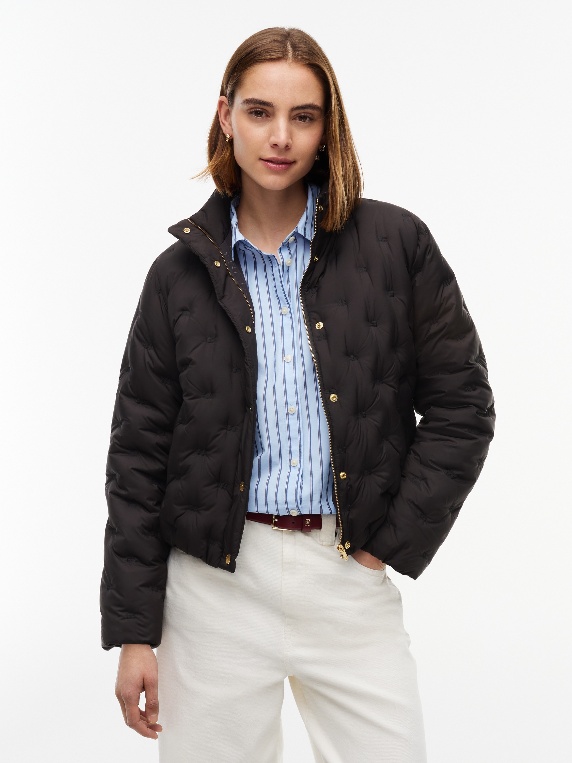 Image of Tommy Hilfiger Steppjacke "LW DOWN FLAG QUILT JACKET" Kunstfaser