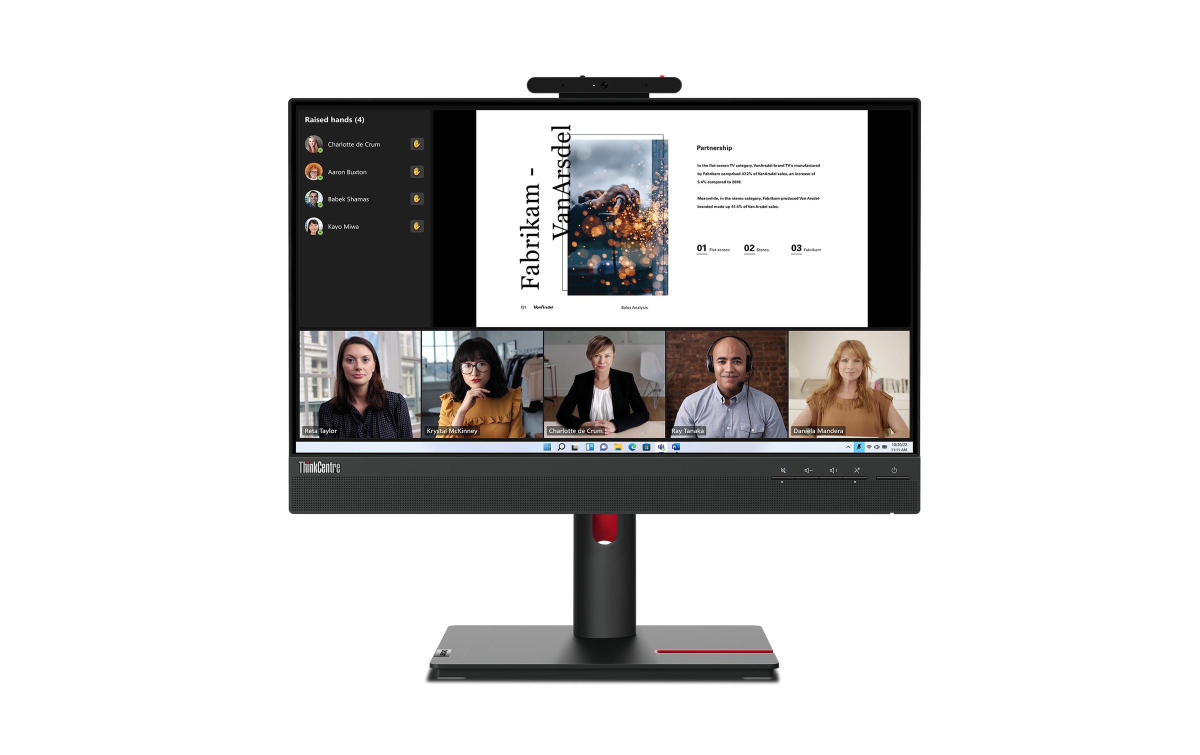 Lenovo LED-Monitor »ThinkCentre Tiny-In-One 22«, 54,395 cm/21,5 Zoll, 1920 x 1080 px, Full HD, 60 Hz