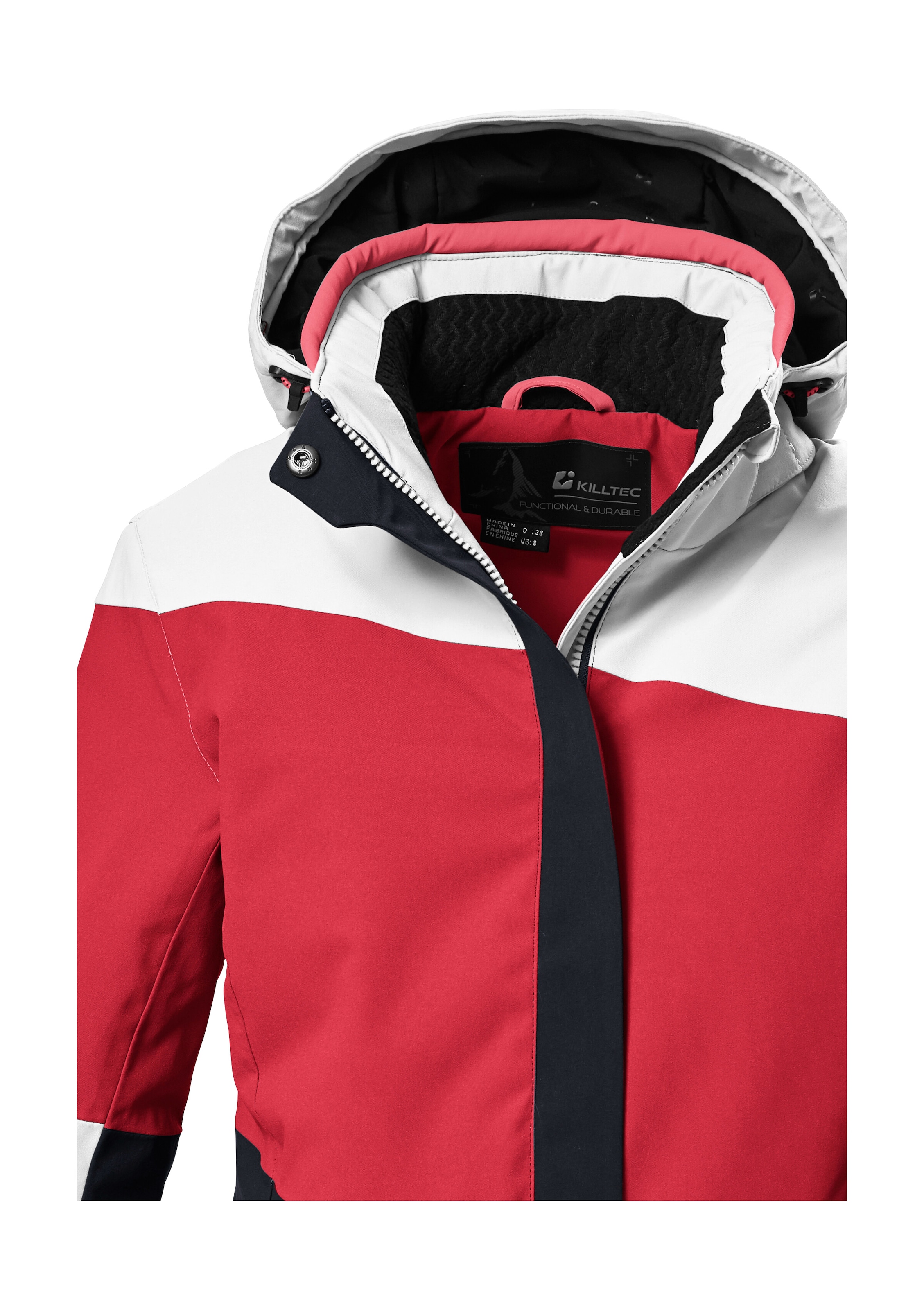 Killtec Skijacke »KSW 67 WMN SKI JCKT« Damen Skijacke: wasserdicht, atmungsaktiv, abnehmbare Kapuze